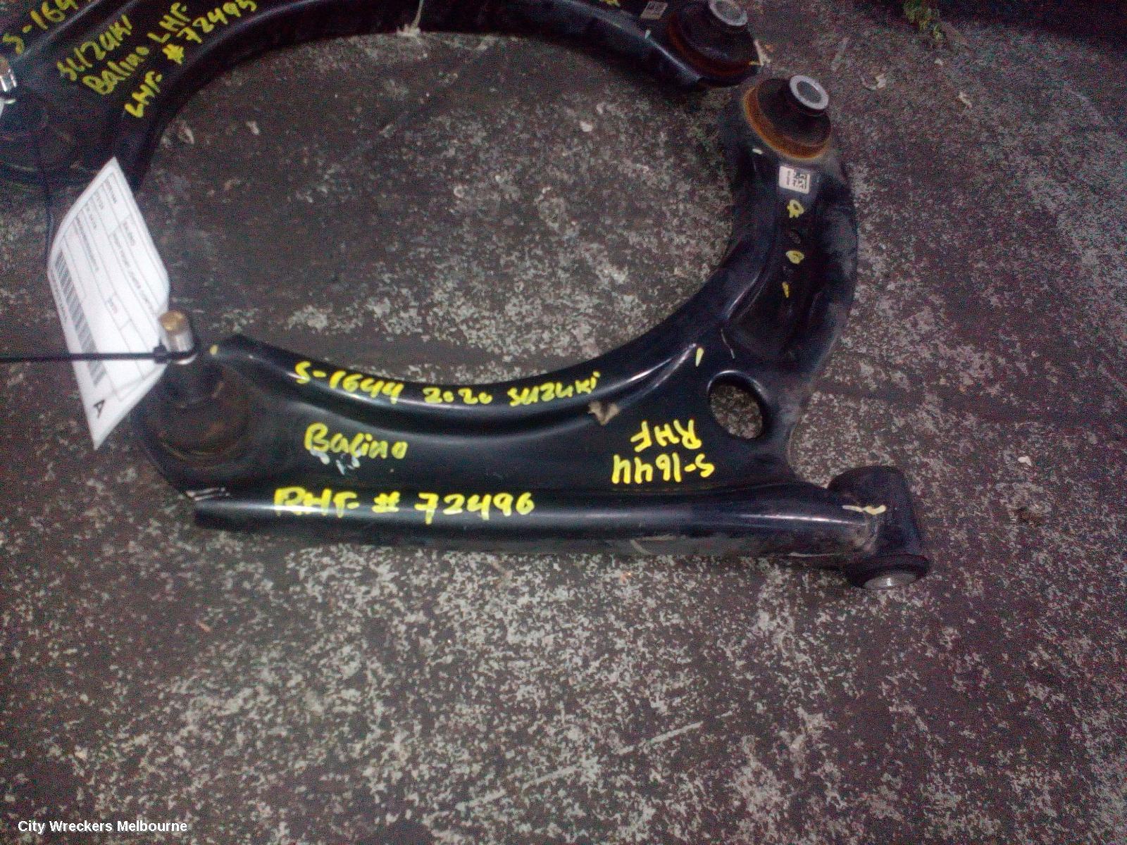 SUZUKI BALENO RIGHT FRONT LOWER CONTROL ARM, EW, 04/2016 - 12/2022 - Image 1