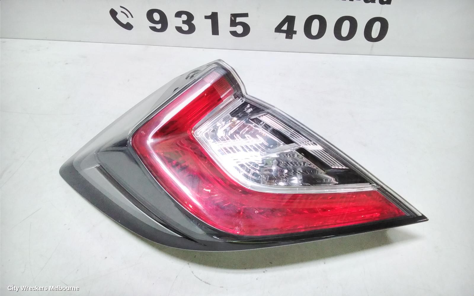 HONDA CIVIC LEFT TAILLIGHT, IN BODY, HATCH, 10TH GEN, LED TYPE, 02/2017 - 08/2021 - Image 2