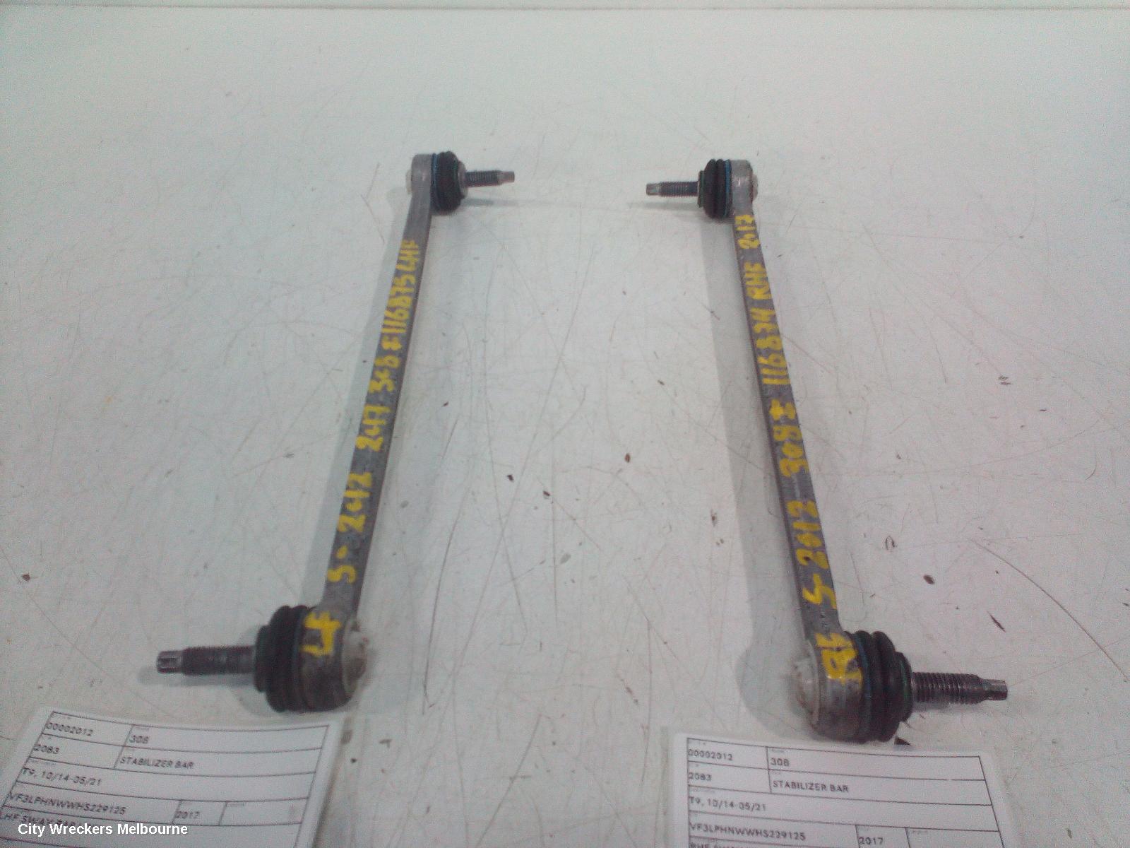 PEUGEOT 308 STABILISER BAR, T9, 10/2014 - 05/2021 - Image 3