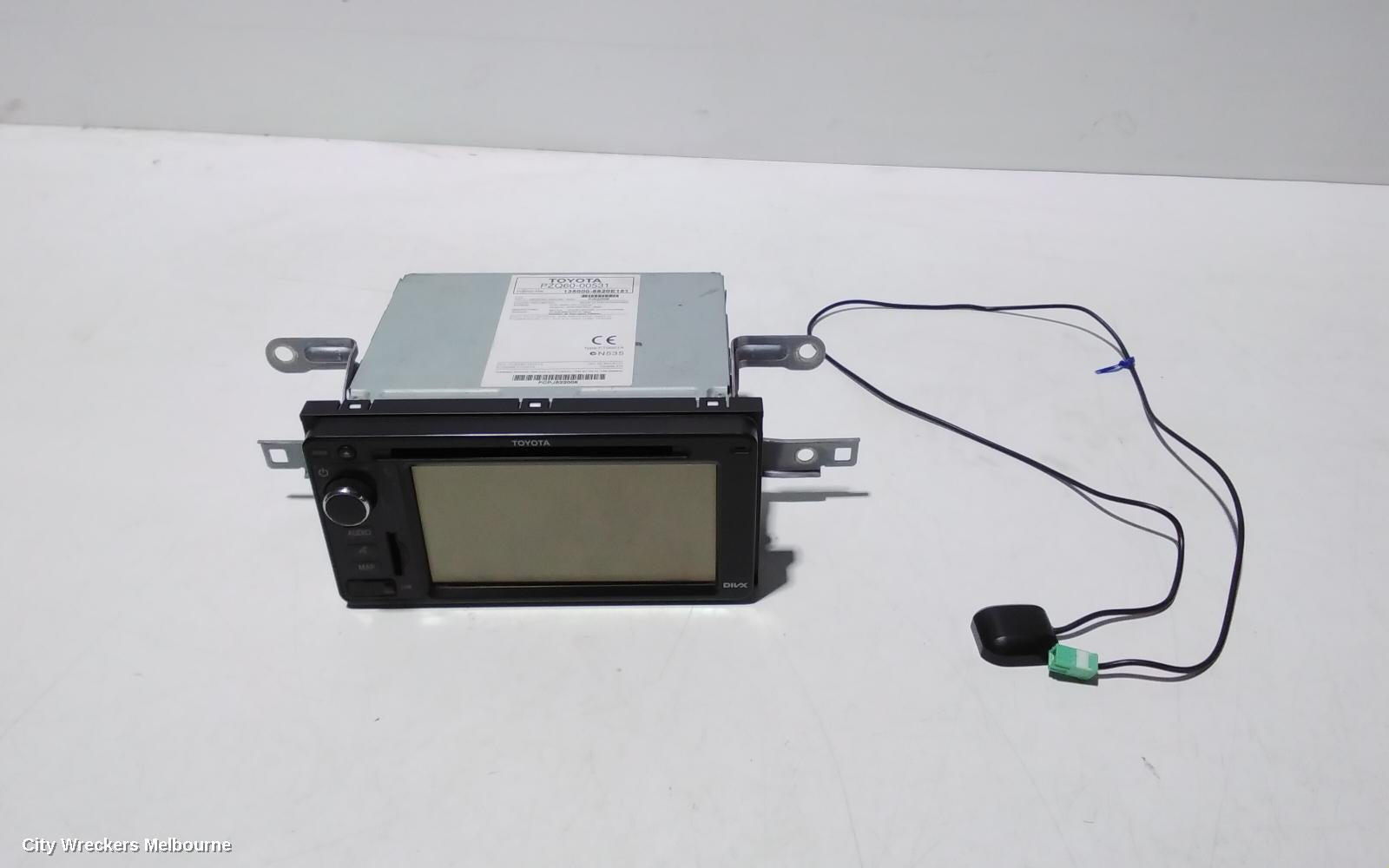 TOYOTA COROLLA RADIO/CD/DVD/SAT/TV, SINGLE DISC CD PLAYER (P/N ON FACE 22840), ZRE182R, HATCH, 10/2012 - 03/2015 - Image 1