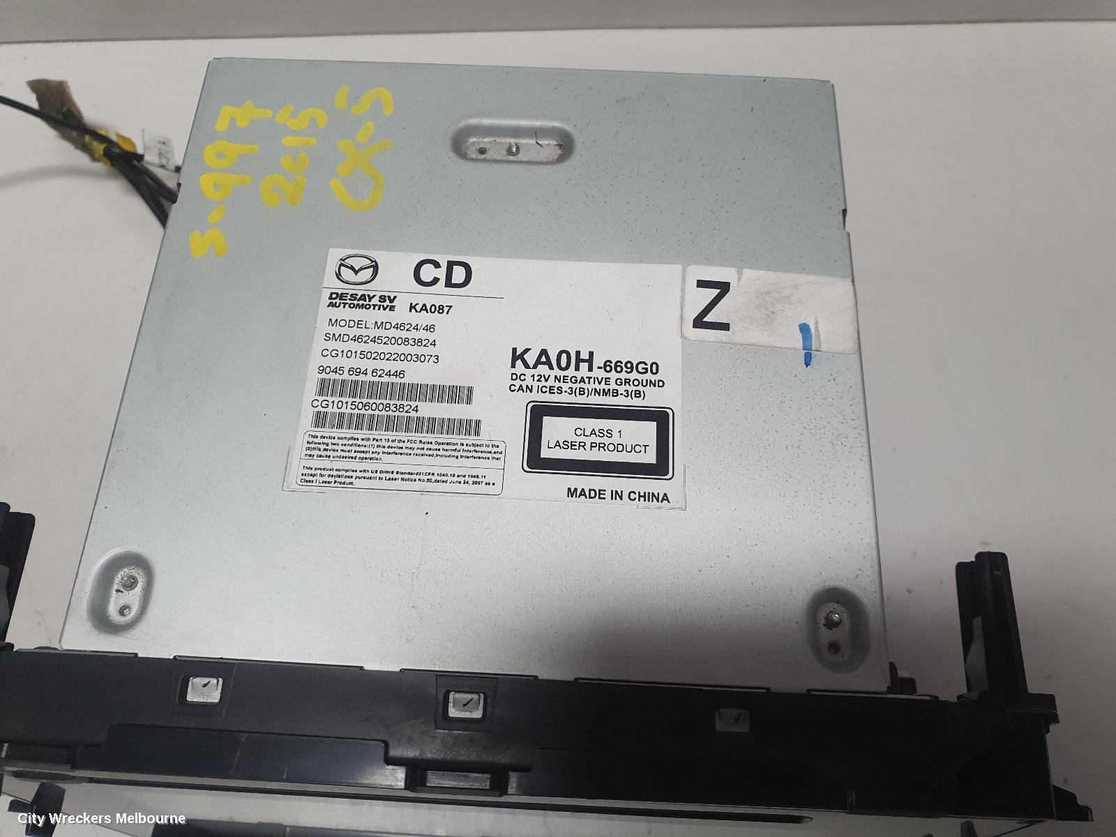 MAZDA CX5 RADIO/CD/DVD/SAT/TV, TOUCH SCREEN, 7IN, KE, 01/2015 - 12/2016 - Image 3