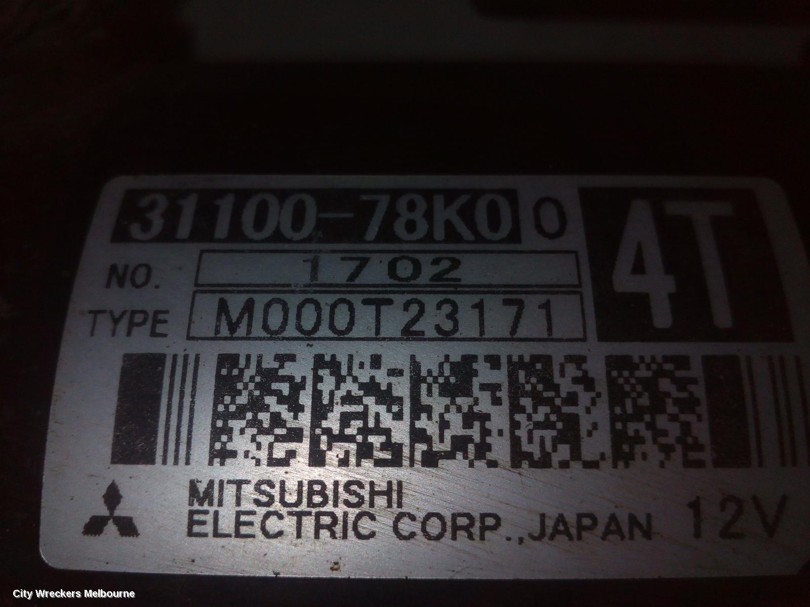 SUZUKI SX4 STARTER, PETROL, 2.0, J20B, 01/2010 - 01/2014 - Image 3