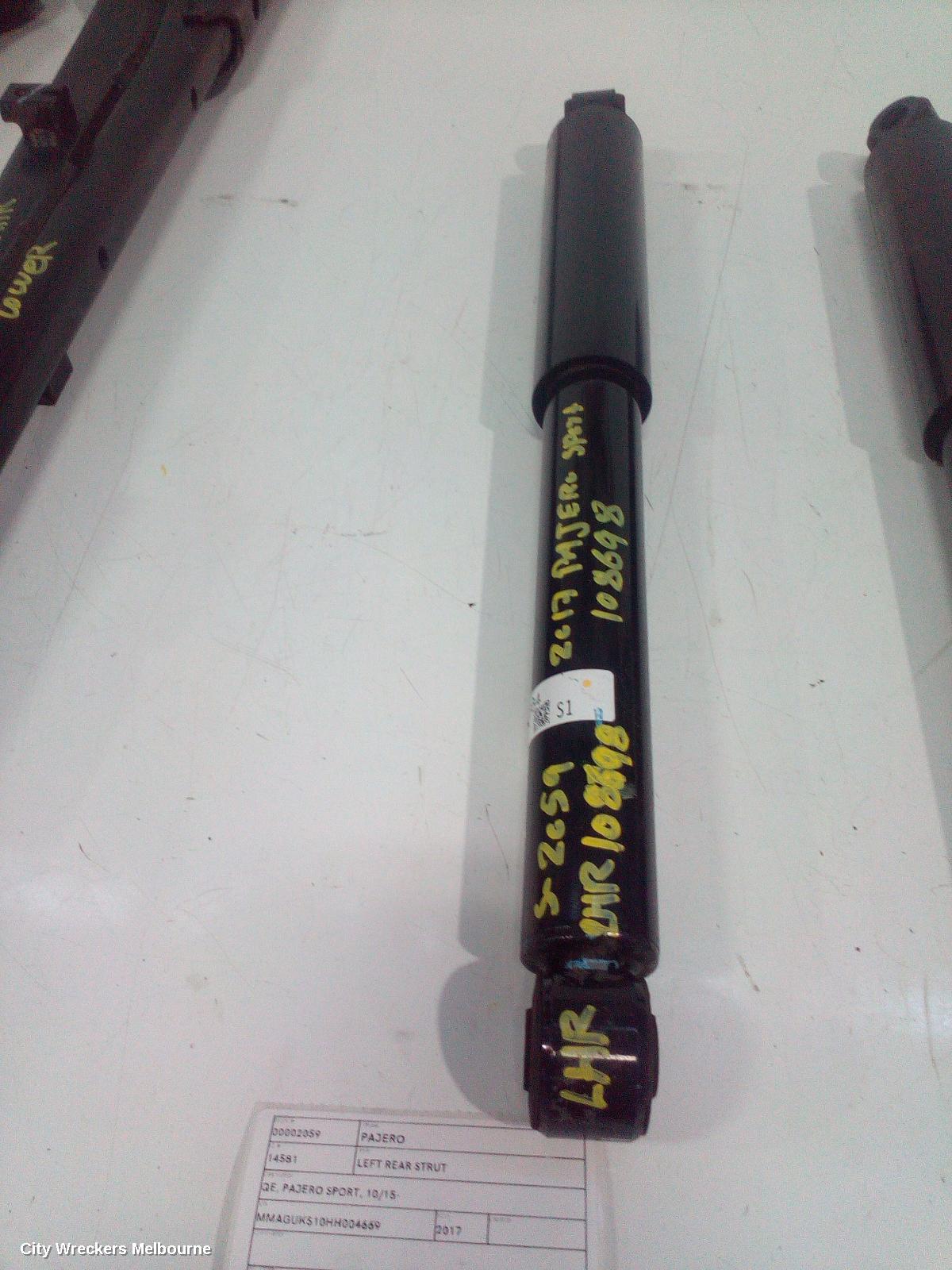 MITSUBISHI PAJERO LEFT REAR STRUT, QE, PAJERO SPORT, 10/2015 ONWARDS - Image 1