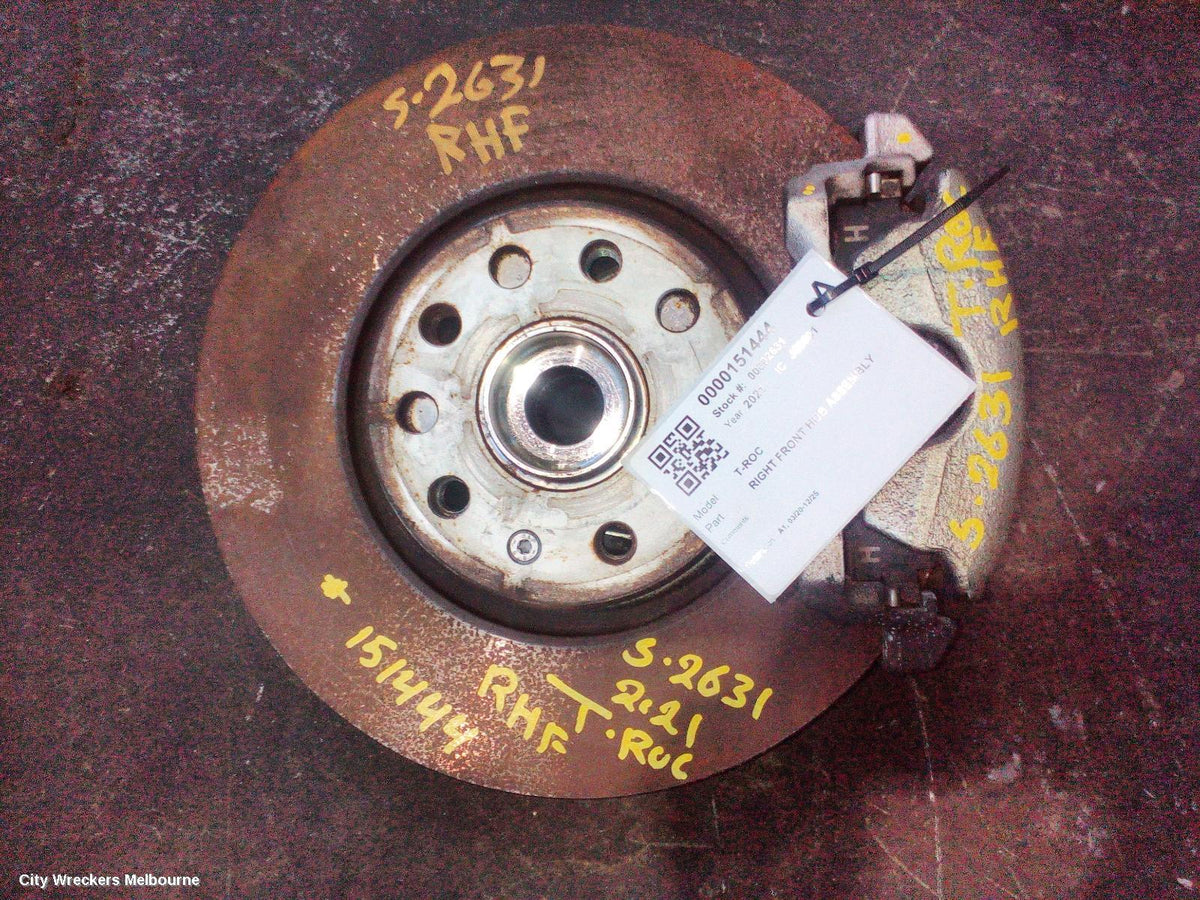 VOLKSWAGEN T-ROC RIGHT FRONT HUB ASSEMBLY, A1, 03/2020 - 12/2025 - Image 1