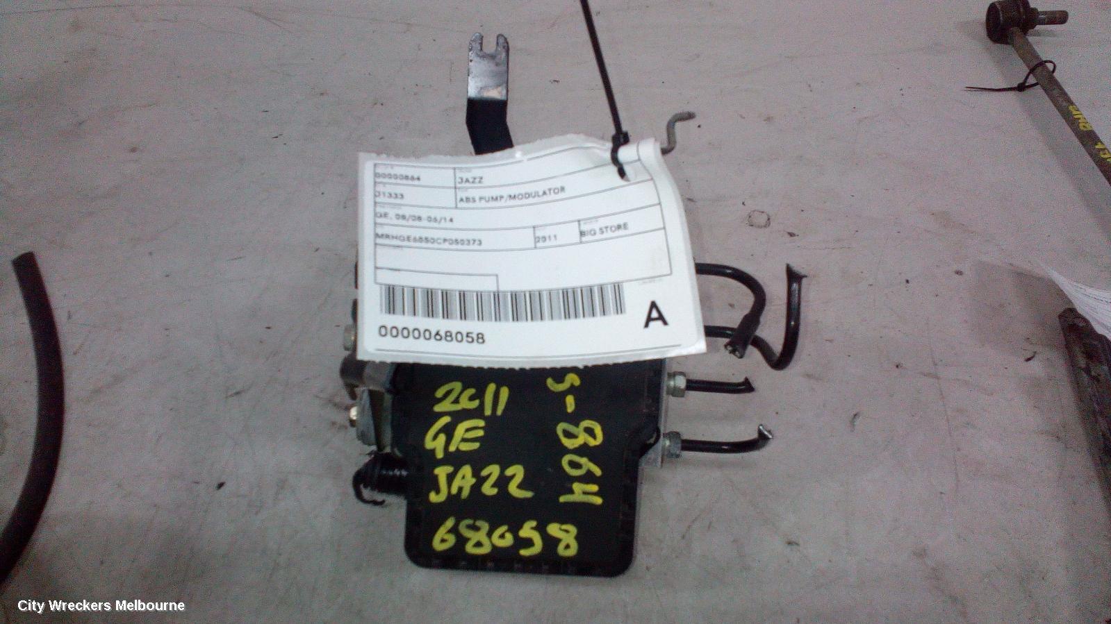 HONDA JAZZ ABS PUMP/MODULATOR, GE, 08/2008 - 06/2014 - Image 1