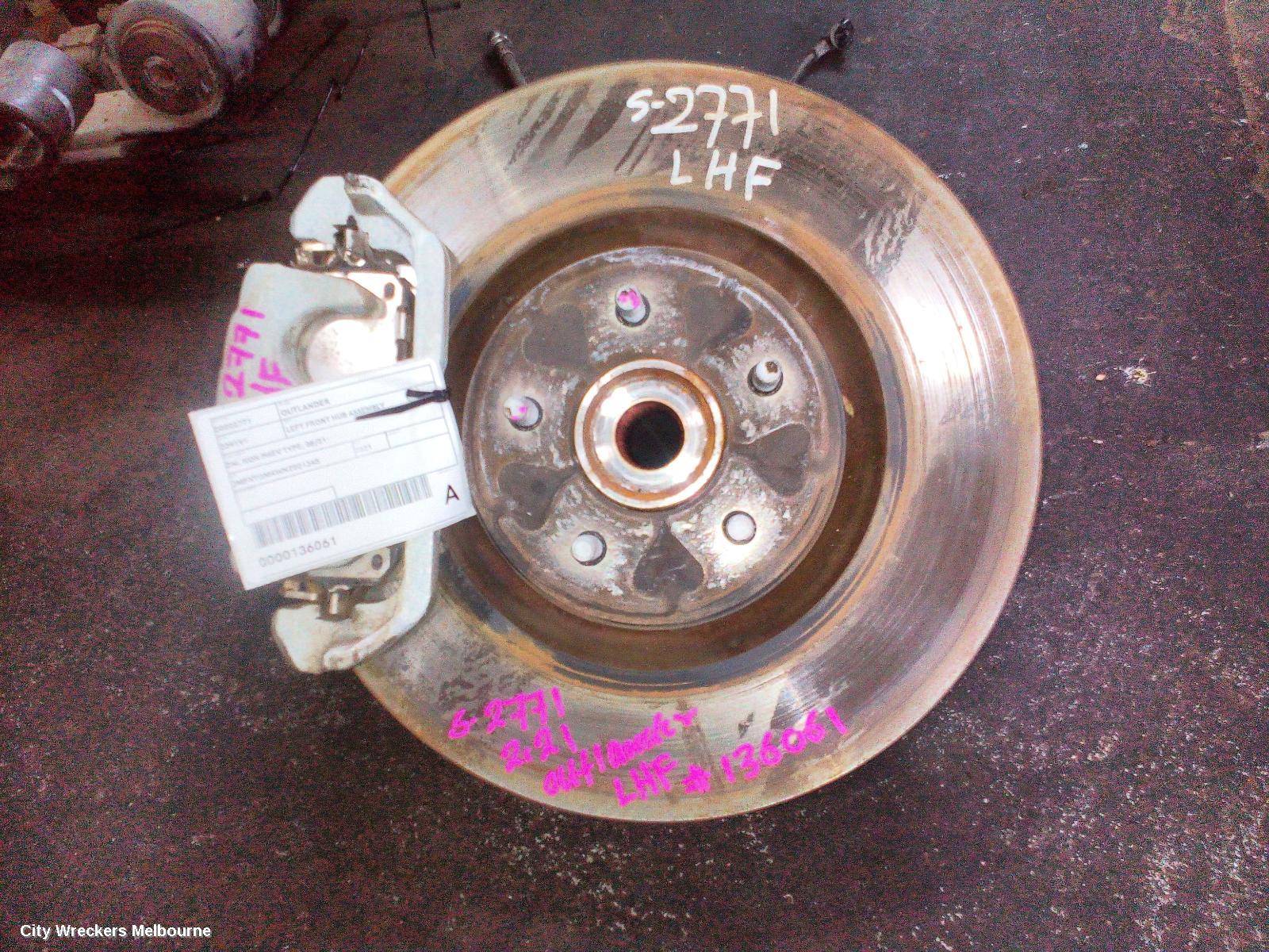 MITSUBISHI OUTLANDER LEFT FRONT HUB ASSEMBLY, ZM, NON PHEV TYPE, 08/2021 ONWARDS - Image 1