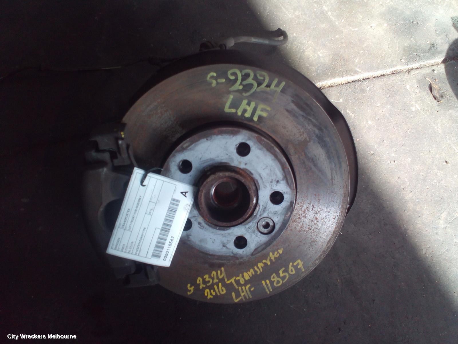 VOLKSWAGEN TRANSPORTER LEFT FRONT HUB ASSEMBLY, T6, 07/2015 - 08/2024 - Image 3