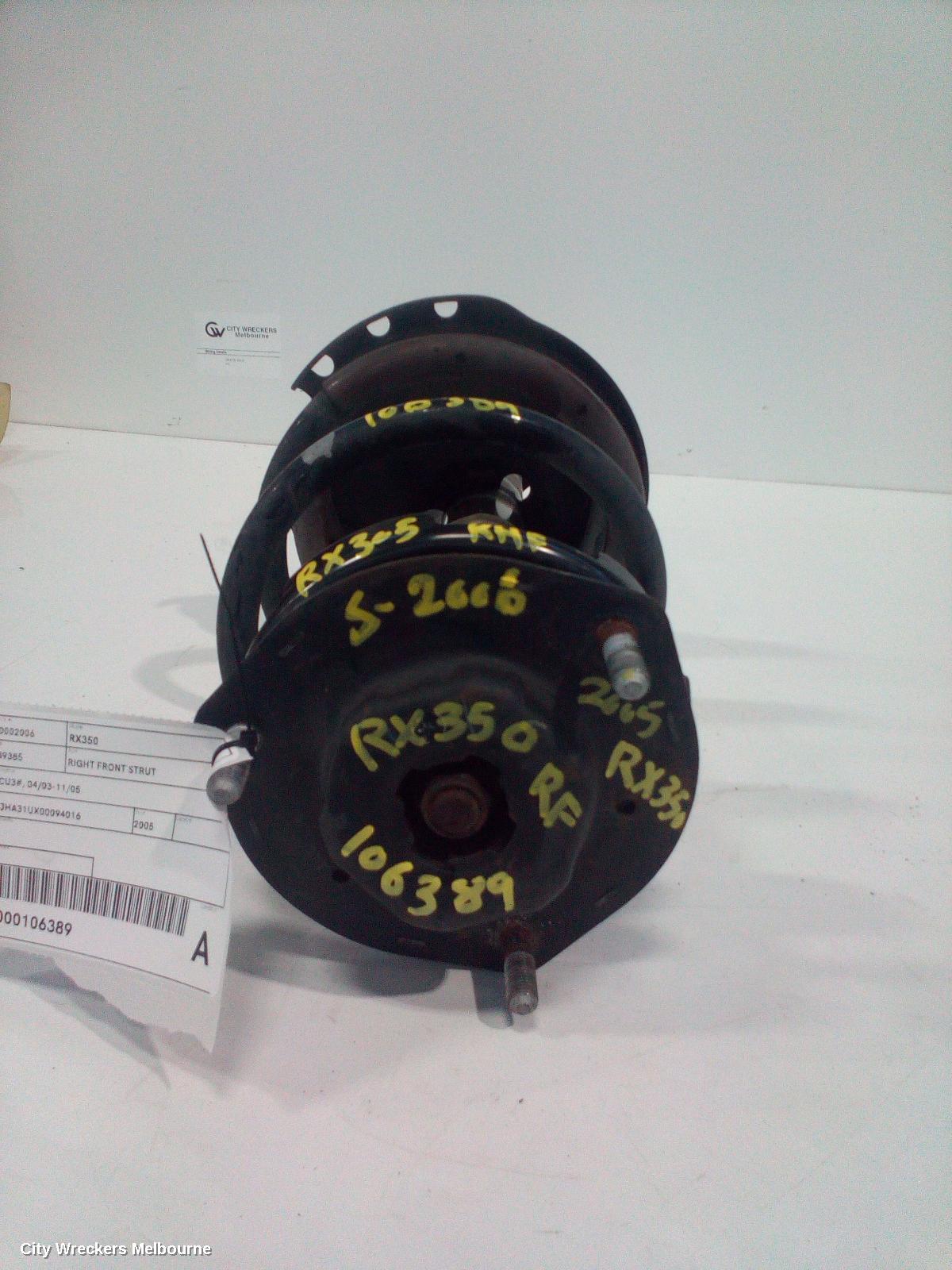 LEXUS RX SERIES RIGHT FRONT STRUT, MCU3#, 04/2003 - 11/2005 - Image 1