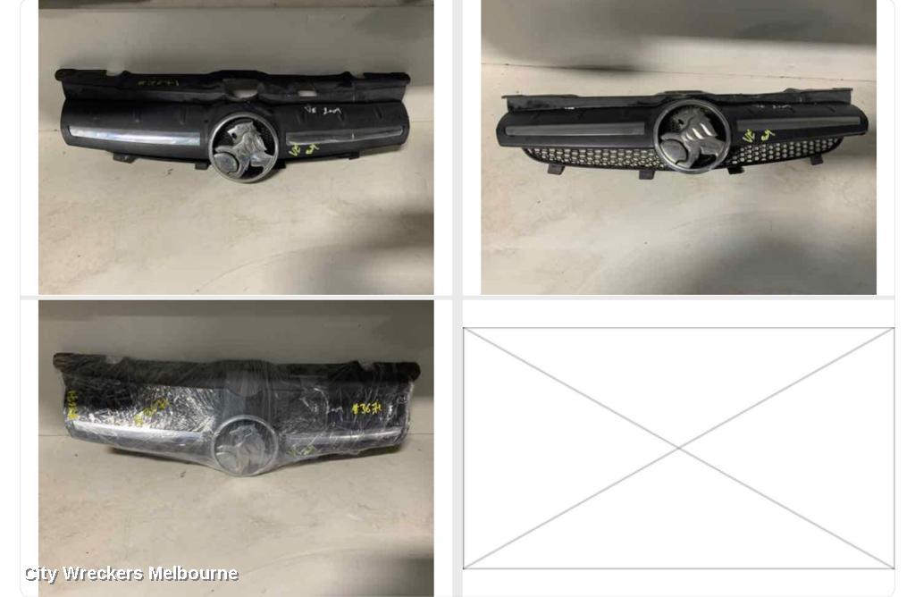 HOLDEN COMMODORE GRILLE, RADIATOR GRILLE, VE, UTE/SEDAN/WAGON, GREY, 08/2006 - 08/2010 - Image 1