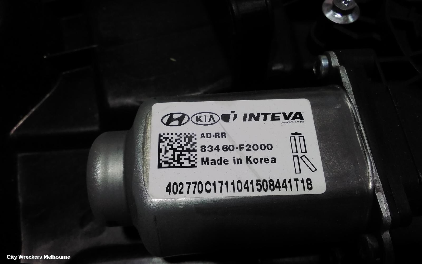 HYUNDAI ELANTRA RIGHT REAR WND REG/MOTOR, AD, 12/2015 - 12/2020 - Image 2
