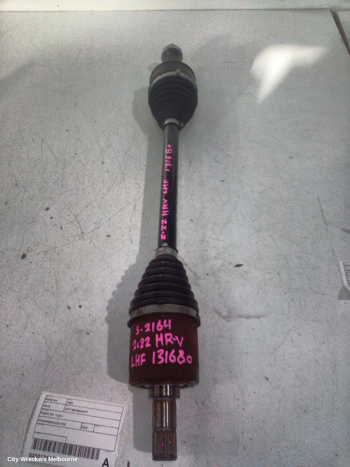 HONDA HRV LEFT DRIVESHAFT, FRONT, RV, 12/2021 ONWARDS - Image 1
