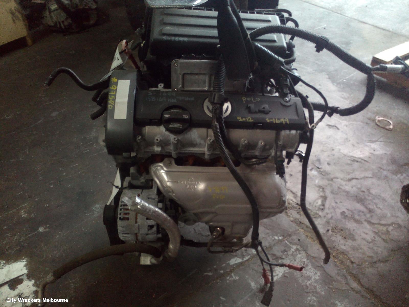 VOLKSWAGEN POLO ENGINE, PETROL, 1.4, 6R,  AUTO, CGGB CODE, NON TURBO, 05/2010 - 05/2014 - Image 2
