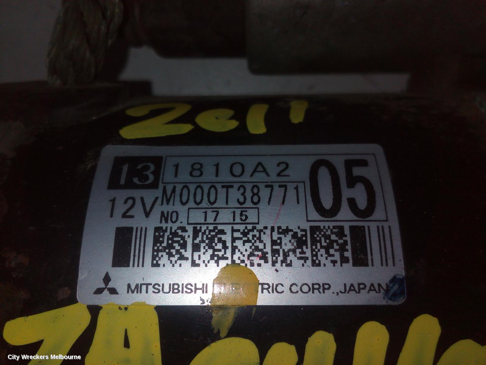 MITSUBISHI OUTLANDER STARTER, PETROL, 2.4, 4B12, 1.3KW MITSUBISHI M000T38771, ZH, 12/2010 - 10/2012 - Image 2
