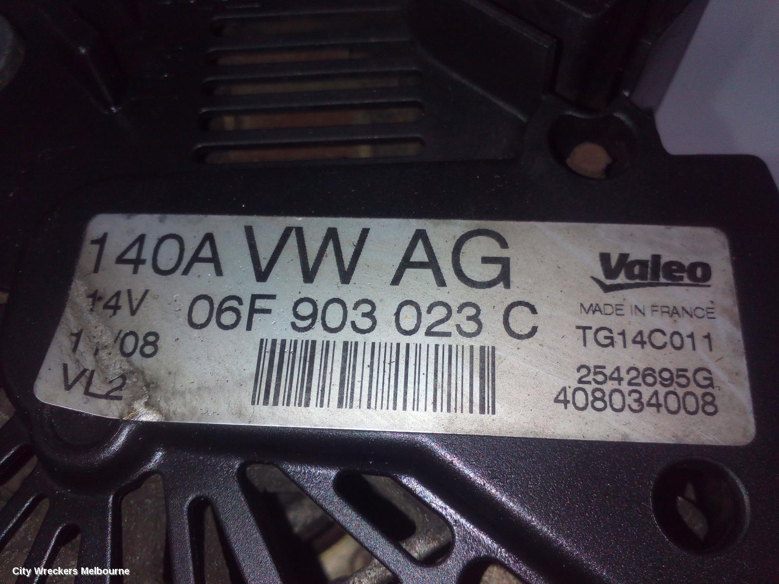 VOLKSWAGEN CADDY ALTERNATOR, DIESEL, 1.9, VALEO 140AMP, 2K, 12/2004 - 08/2010 - Image 3