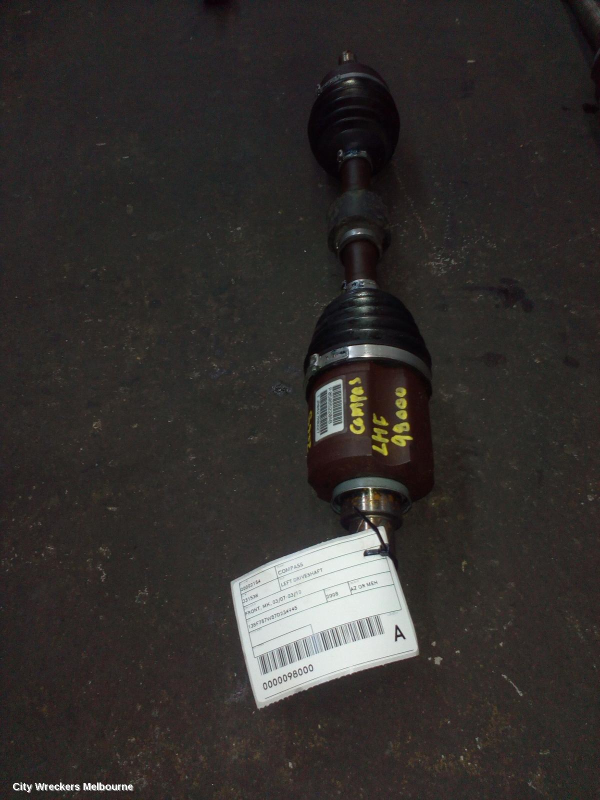 JEEP COMPASS LEFT DRIVESHAFT, FRONT, MK, 03/2007 - 03/2010 - Image 3