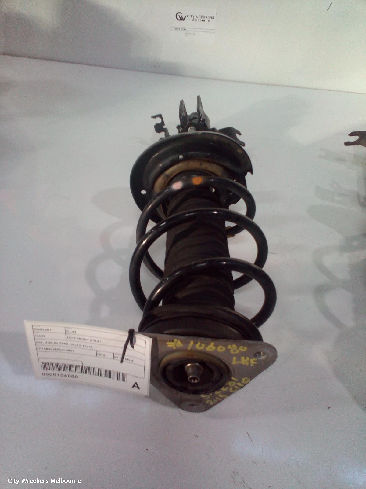 RENAULT CLIO LEFT FRONT STRUT, X98, NON RS TYPE, 09/2013 - 10/2019 - Image 2