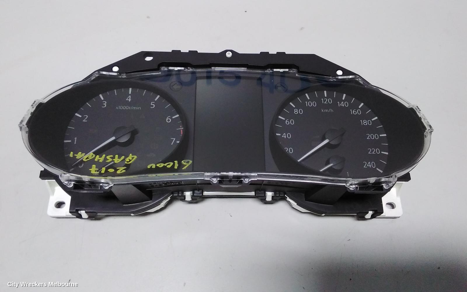 NISSAN QASHQAI INSTRUMENT CLUSTER, PETROL, AUTO T/M, J11, 06/2014 ONWARDS - Image 3