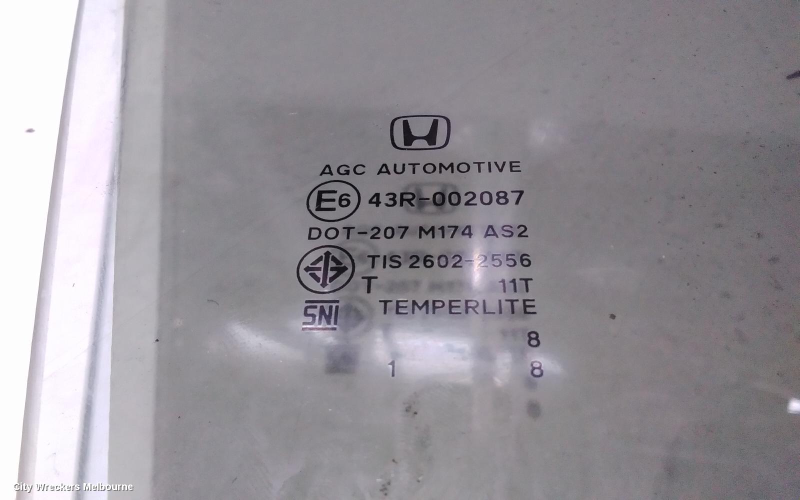 HONDA HRV RIGHT FRONT DOOR WINDOW, RU, 12/2014 - 10/2021 - Image 3