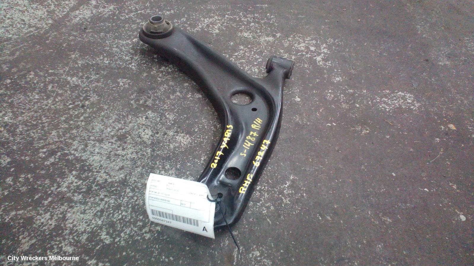 TOYOTA YARIS RIGHT FRONT LOWER CONTROL ARM, NCP13#, 01/2017 - 12/2019 - Image 1