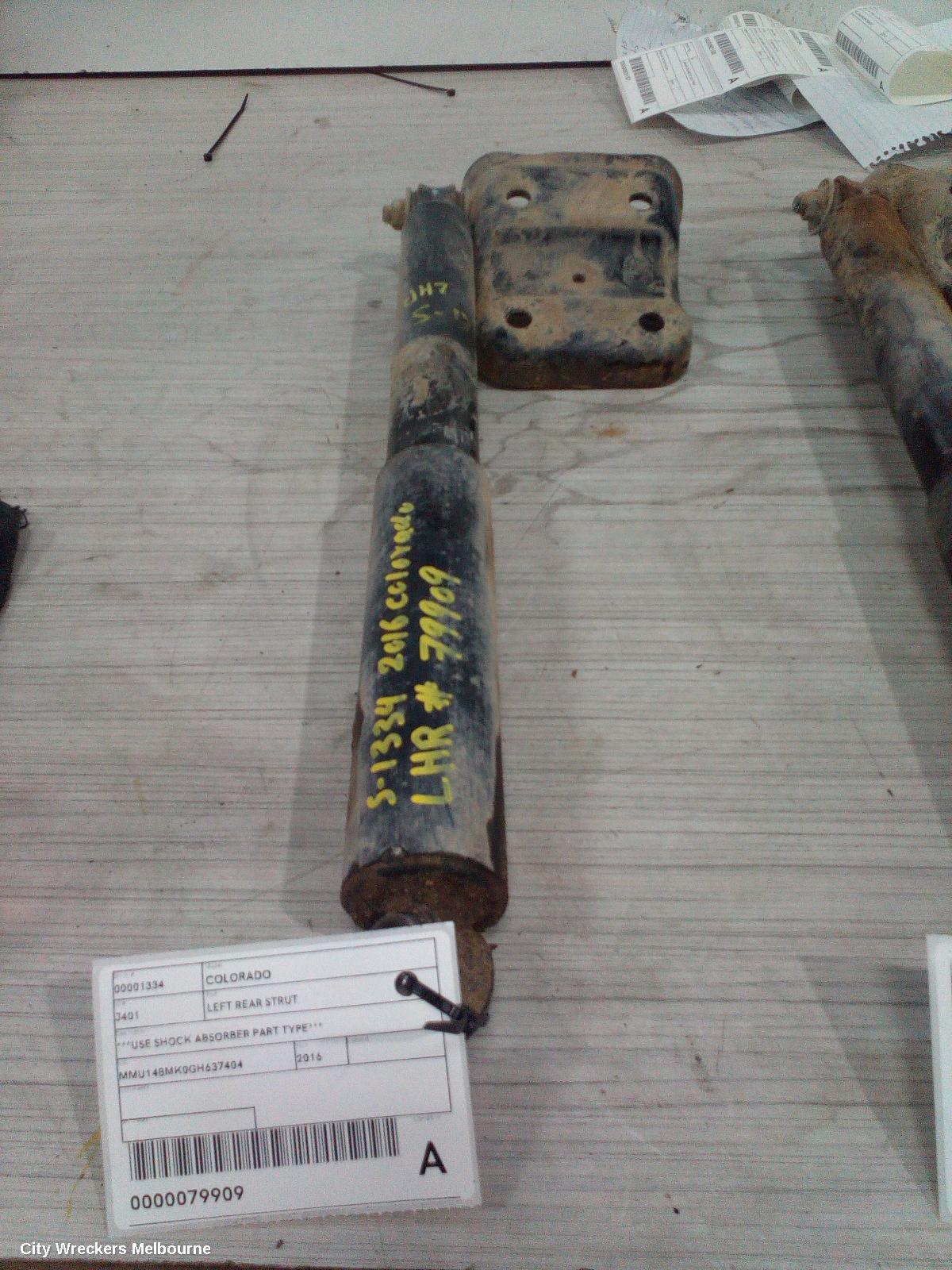HOLDEN COLORADO LEFT REAR STRUT, ***USE SHOCK ABSORBER PART TYPE*** - Image 1
