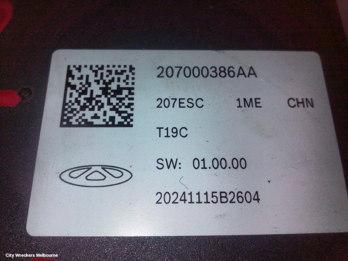 CHERY TIGGO 4 ABS PUMP/MODULATOR, 1ST GEN, 06/2024 ONWARDS - Image 2