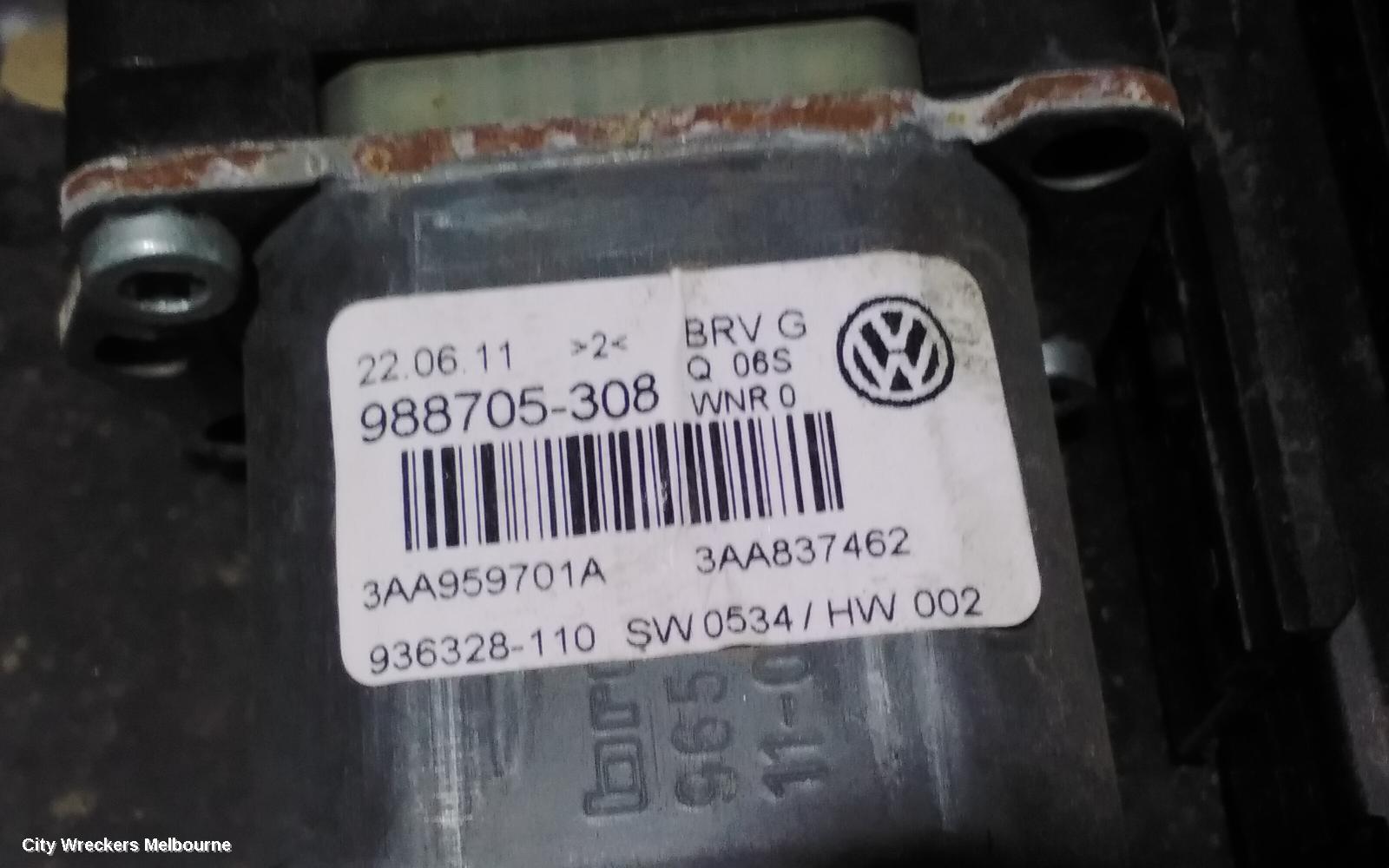 VOLKSWAGEN PASSAT RIGHT FRONT WINDOW REG/MOTOR, 3C/MK6 B7, SEDAN/WAGON, 09/2010 - 05/2015 - Image 3
