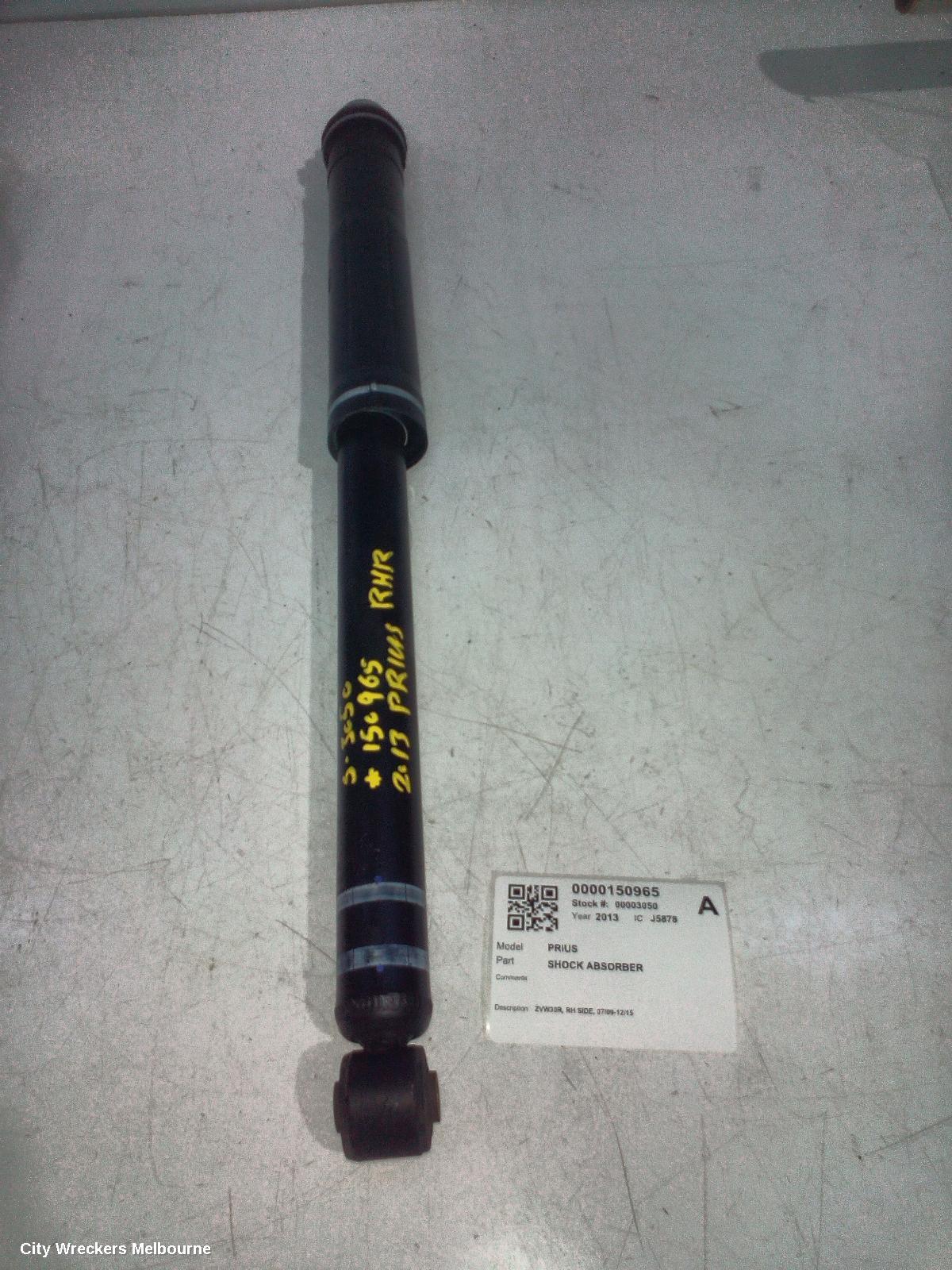 TOYOTA PRIUS SHOCK ABSORBER, ZVW30R, RH SIDE, 07/2009 - 12/2015 - Image 2