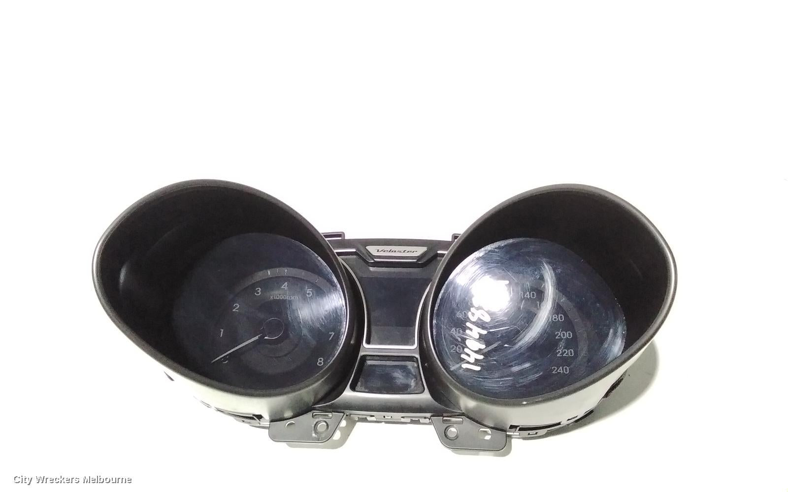 HYUNDAI VELOSTER INSTRUMENT CLUSTER, AUTO, SPEEDO TILL 260, TURBO TYPE, FS, 12/2014 - 02/2018 - Image 1