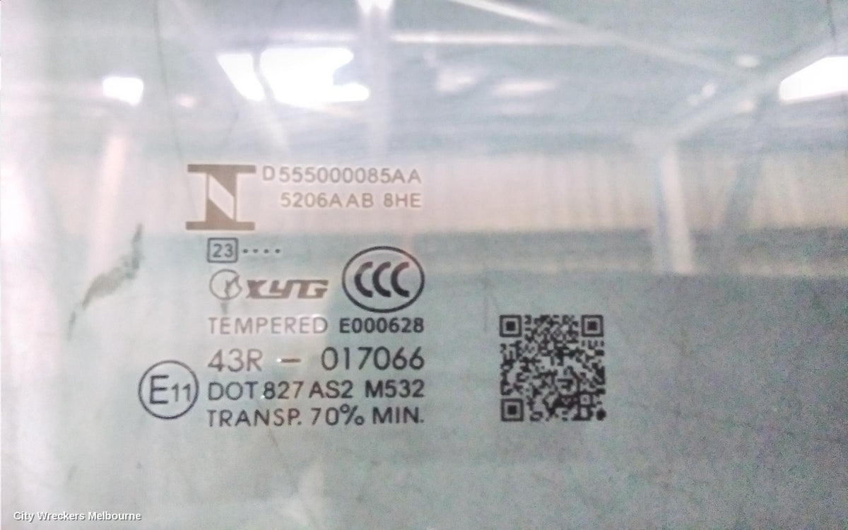 CHERY TIGGO 7 RIGHT REAR DOOR WINDOW, T32, 05/2023 ONWARDS - Image 2