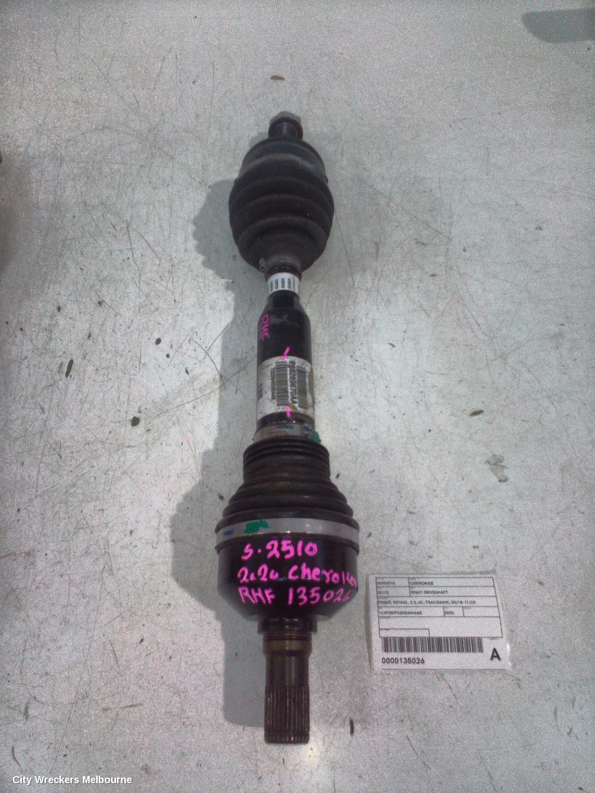 JEEP CHEROKEE RIGHT DRIVESHAFT, FRONT, PETROL, 3.2, KL, TRAILHAWK, 04/2018 - 11/2022 - Image 2