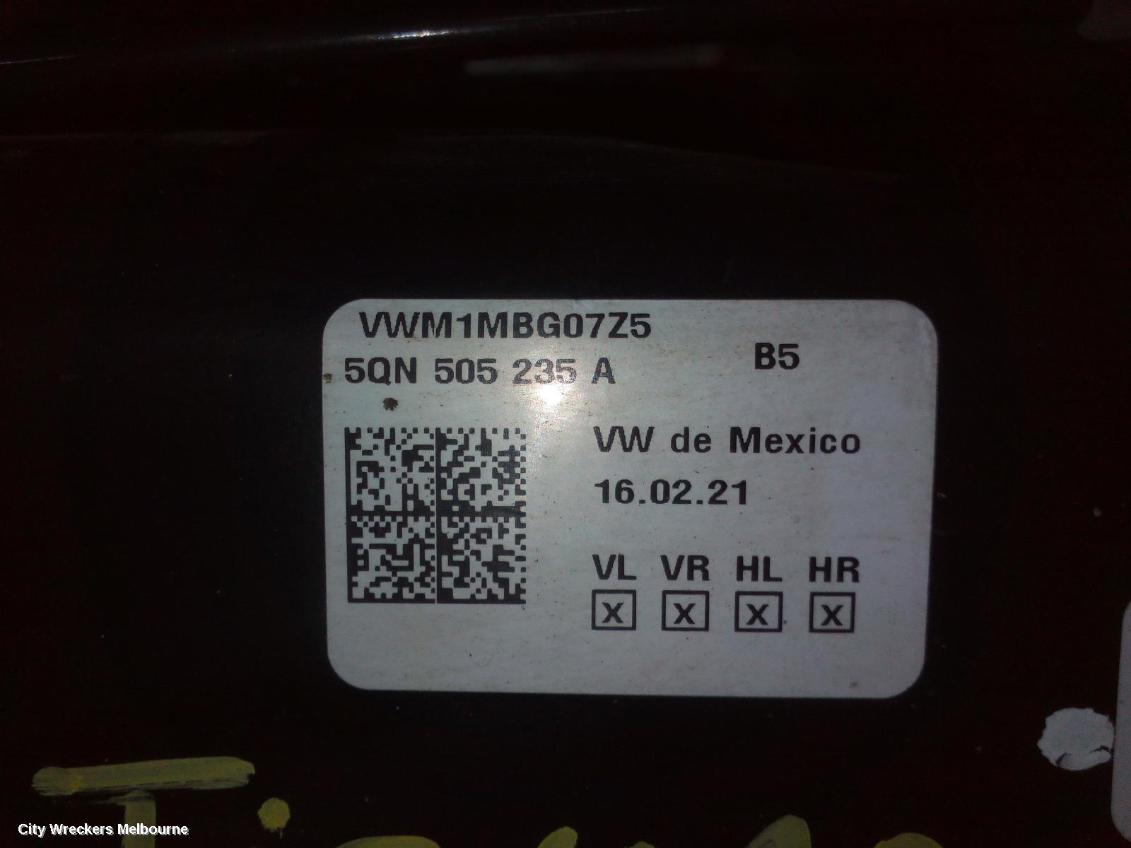 VOLKSWAGEN TIGUAN R BEAM/CRADLE/XMEMBR, 5NA, 06/2016 - 02/2024 - Image 3