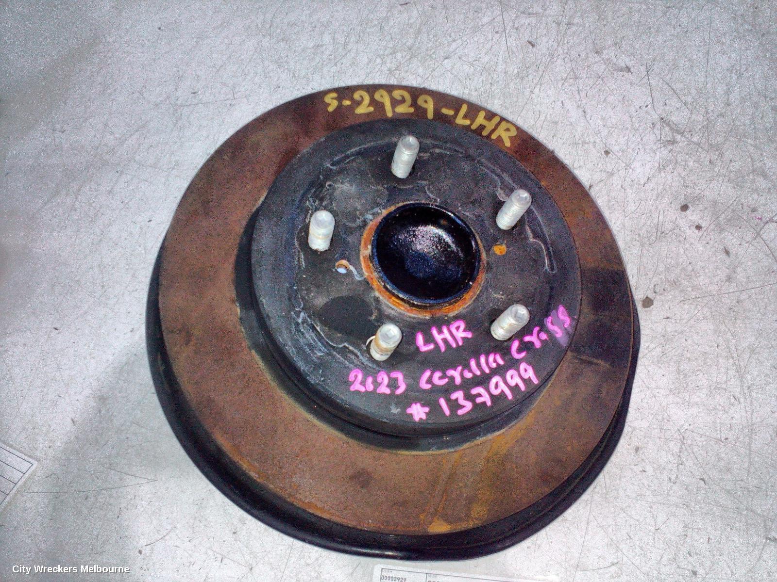 TOYOTA COROLLA CROSS LEFT REAR HUB ASSEMBLY, XG10, 2WD, 01/2022 ONWARDS - Image 1