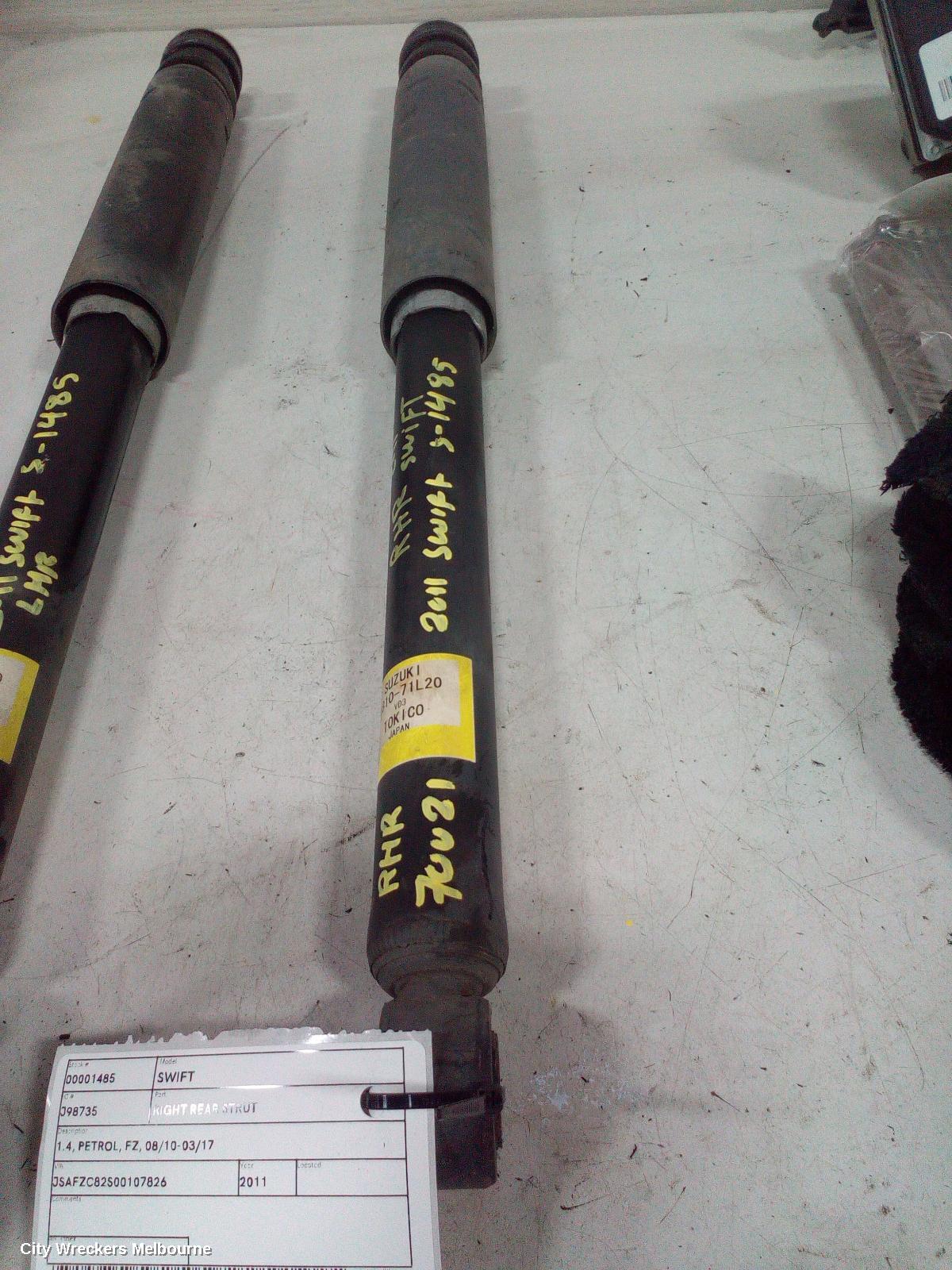 SUZUKI SWIFT RIGHT REAR STRUT, 1.4, PETROL, FZ, 08/2010 - 03/2017 - Image 2
