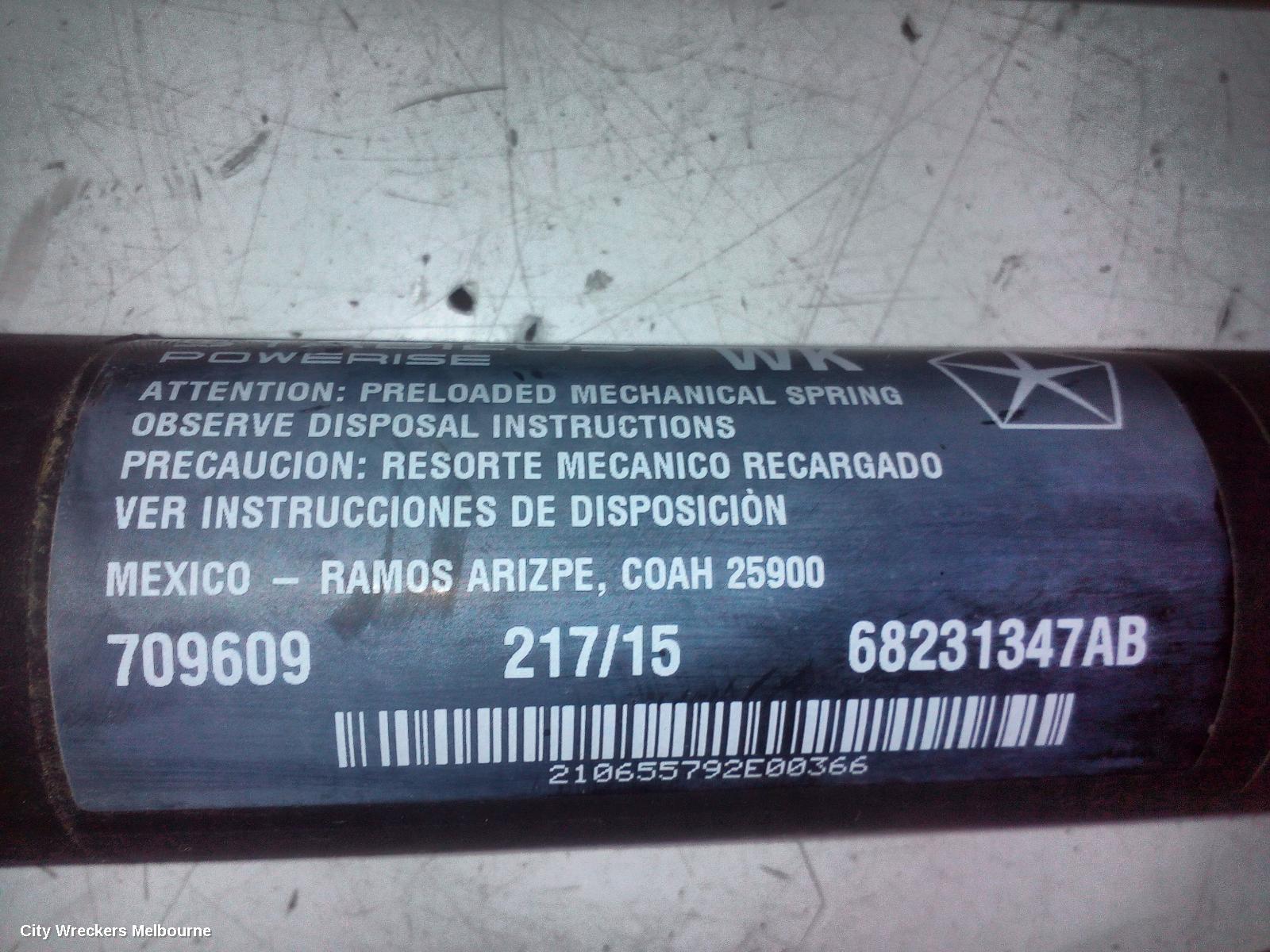 JEEP GRANDCHEROKEE HATCH STRUT, TAILGATE STRUT (RH SIDE), W/ POWER TAILGATE TYPE, WK, 04/2013 - 02/2022 - Image 3