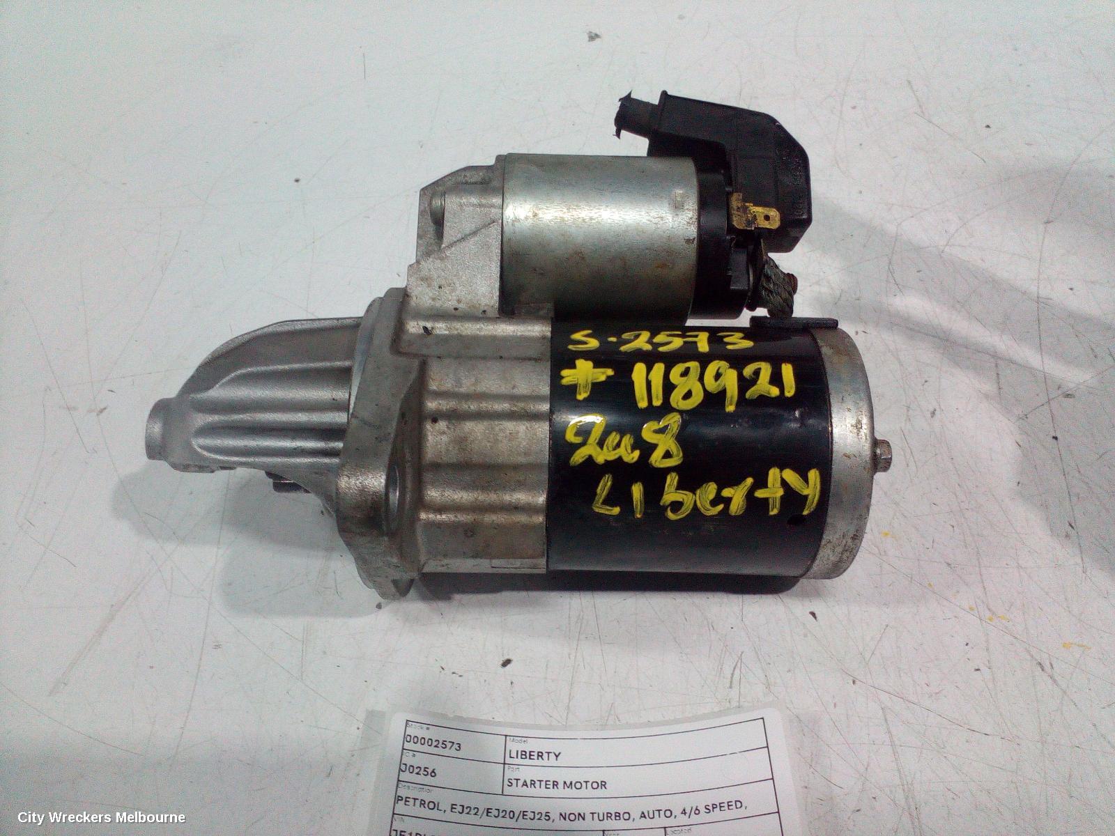 SUBARU LIBERTY STARTER, PETROL, EJ22/EJ20/EJ25, NON TURBO, AUTO, 4/6 SPEED, SERIES 1-5TH GEN, 12/1989 - 11/2014 - Image 1