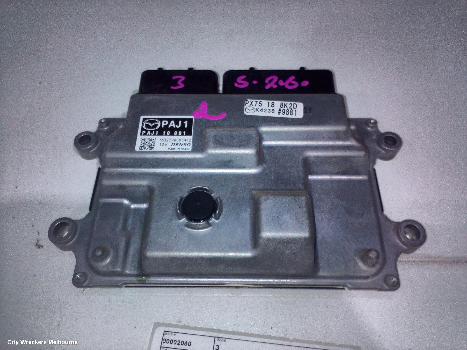 MAZDA 3 ECU, ENGINE ECU, 2.5, PETROL, ECU ONLY, BP, 03/2019 ONWARDS - Image 2