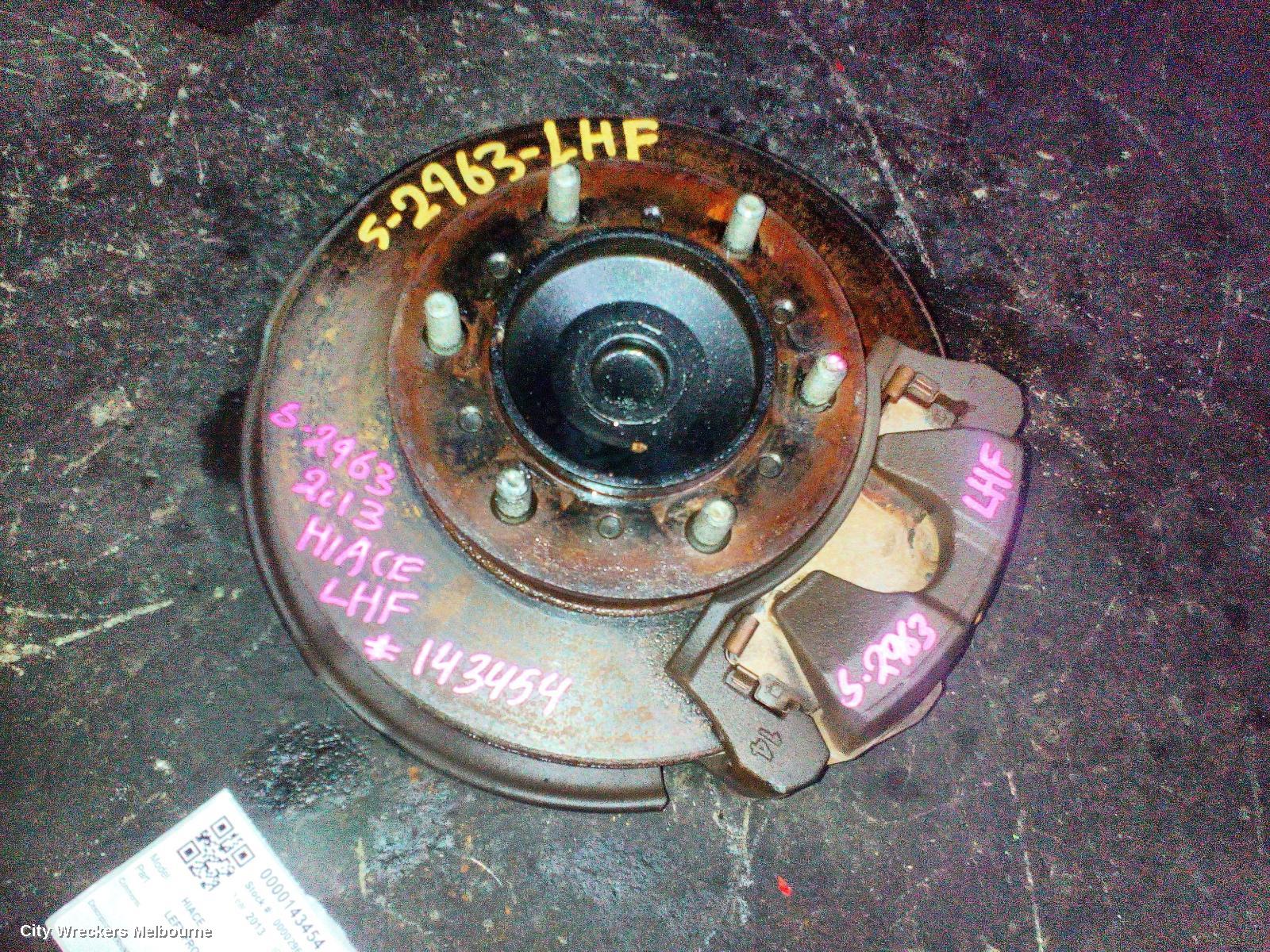 TOYOTA HIACE LEFT FRONT HUB ASSEMBLY, TRH/KDH, ABS TYPE, 2WD, 01/2005 - 04/2019 - Image 2