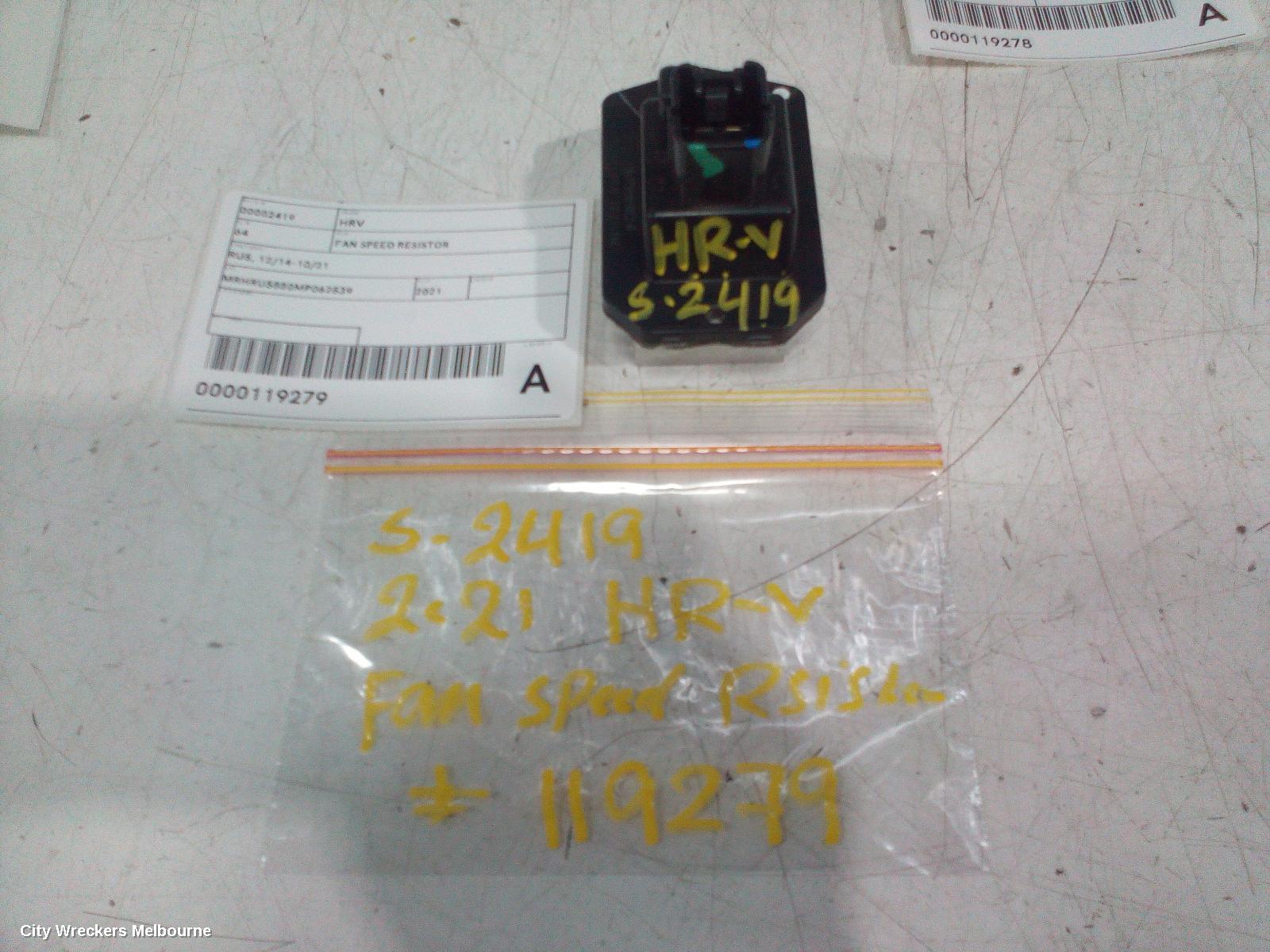 HONDA HRV FAN SPEED RESISTOR, RU, 12/2014 - 10/2021 - Image 1