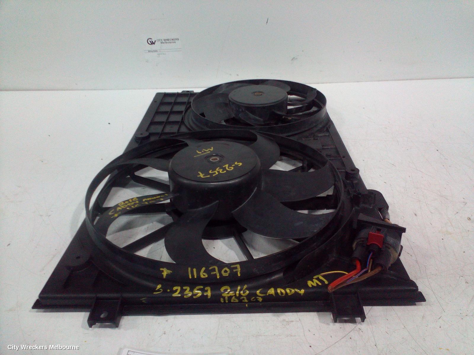 VOLKSWAGEN CADDY FAN, DUAL FAN ASSY, 1.2/1.4, PETROL, 2KN, 07/2015 - 02/2021 - Image 2