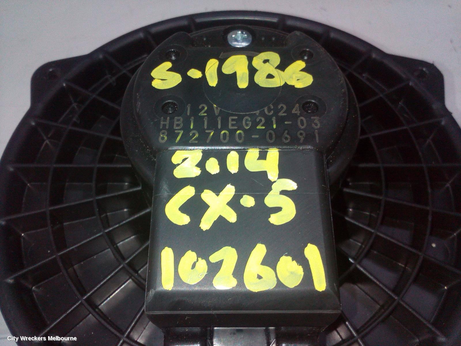 MAZDA CX5 HEATER FAN MOTOR, KE, 02/2012 - 12/2016 - Image 3