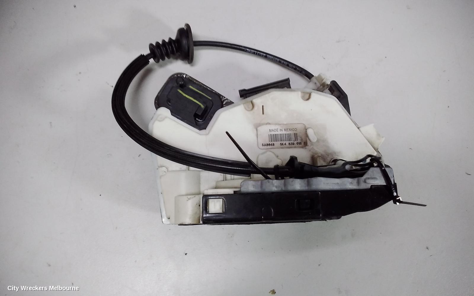 VOLKSWAGEN JETTA DOOR/BOOT/GATE LOCK, RIGHT REAR DOOR LOCK, P/N 5K4839016F, 1B, 02/2011 - 12/2017 - Image 2