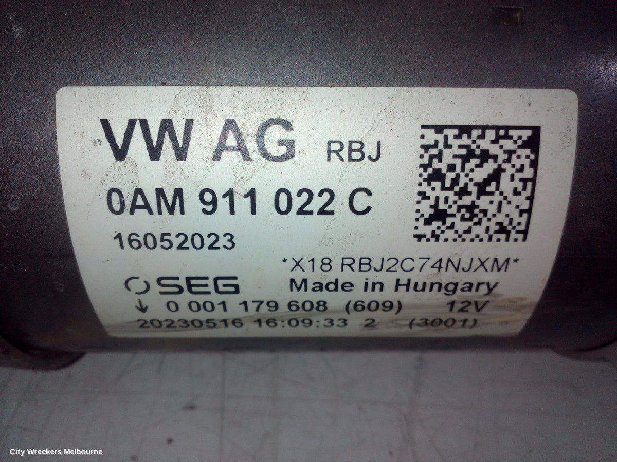 VOLKSWAGEN GOLF STARTER, GEN 8, PETROL, 1.4, TURBO, DJKA CODE, DENSO, 1.1KW, 09/2020 ONWARDS - Image 3