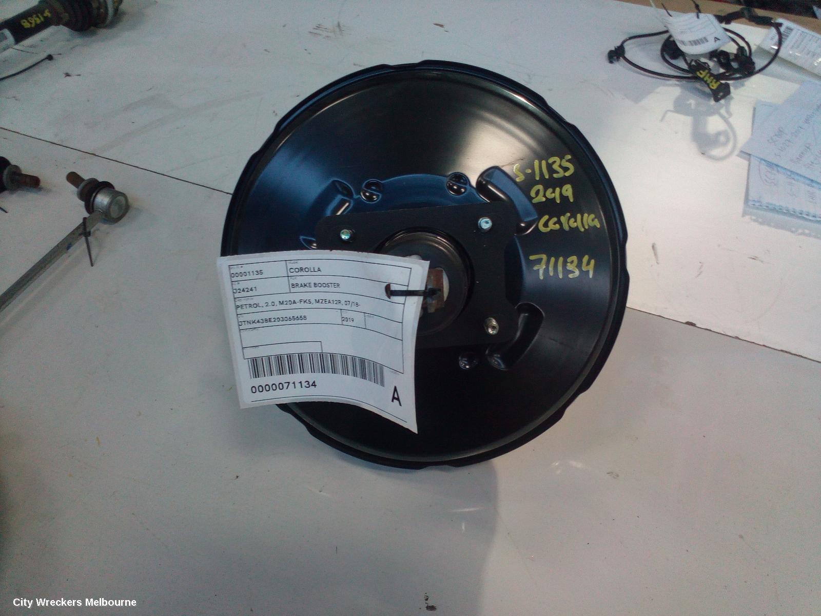 TOYOTA COROLLA BRAKE BOOSTER, PETROL, 2.0, M20A-FKS, MZEA12R, 07/2018 ONWARDS - Image 1