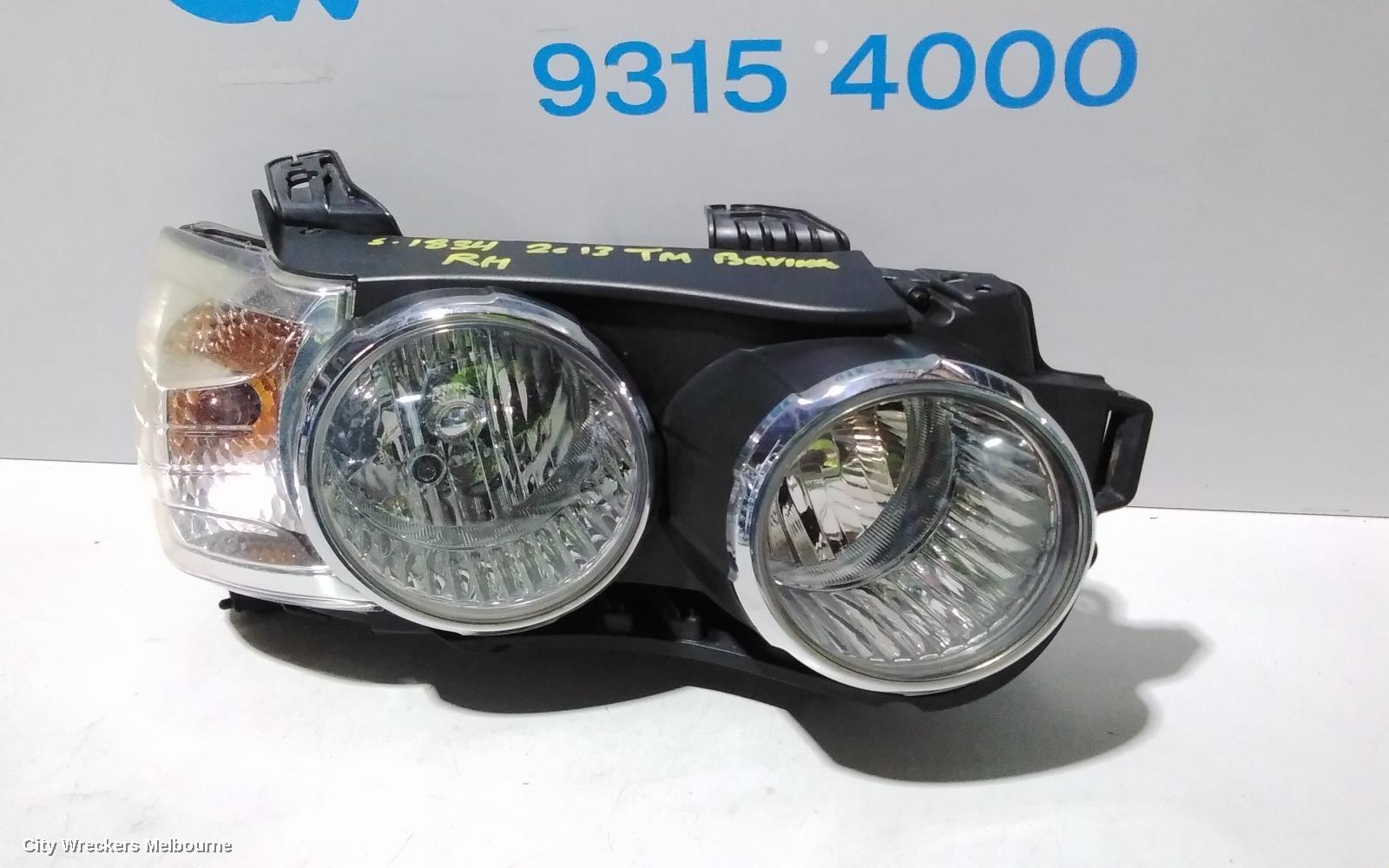 HOLDEN BARINA RIGHT HEADLAMP, TM, W/ CHROME RING TYPE, 08/2011 - 08/2016 - Image 2