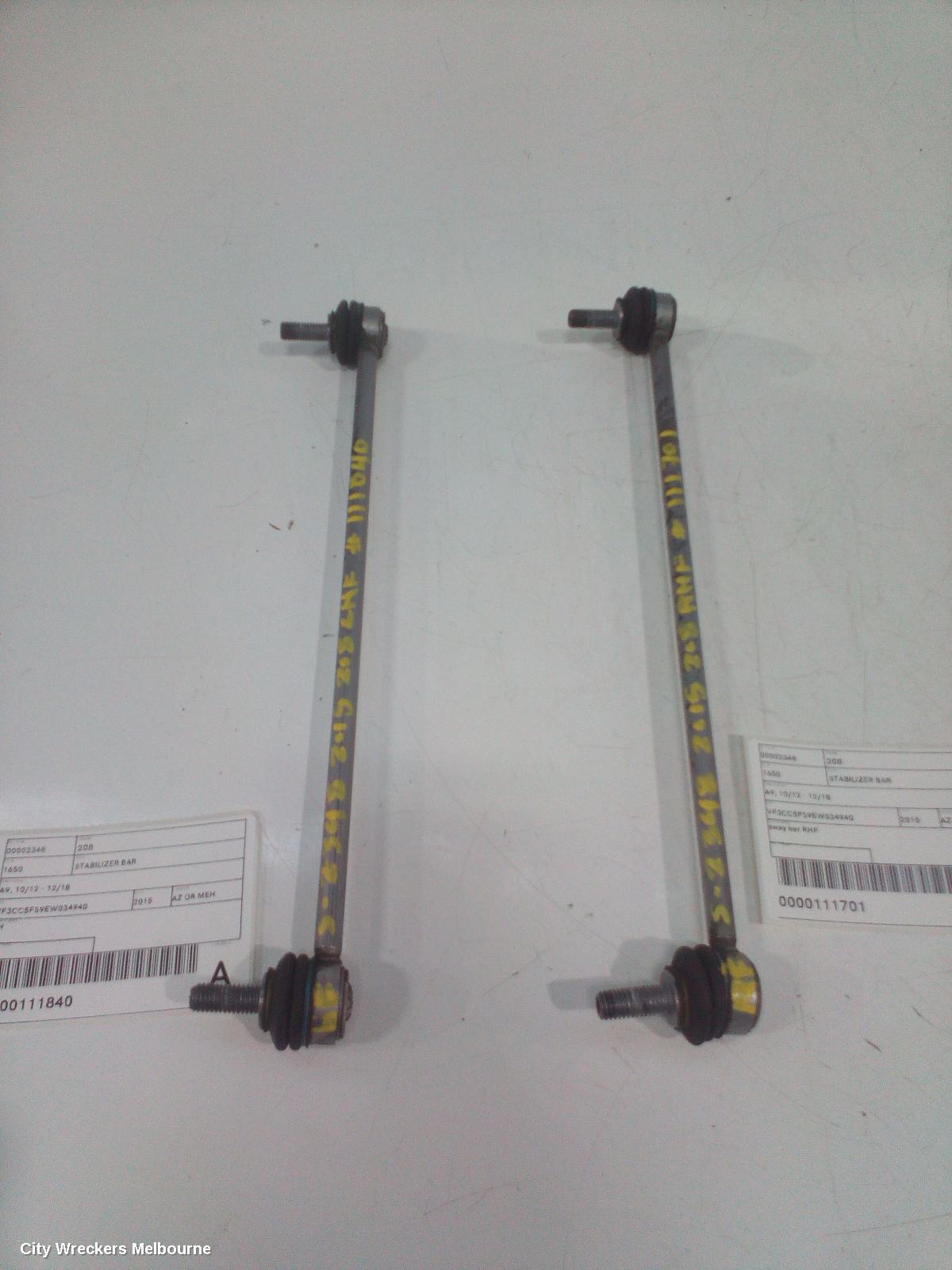 PEUGEOT 208 STABILISER BAR, A9, 10/2012 - 12/2018 - Image 3