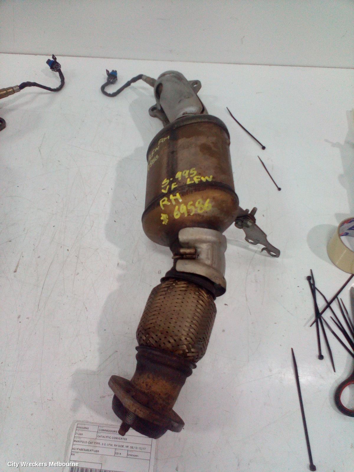 HOLDEN COMMODORE CATALYTIC CONVERTER, MANIFOLD-CAT TYPE, 3.0, LFW, RH SIDE, VF, 05/2013 - 12/2017 - Image 3