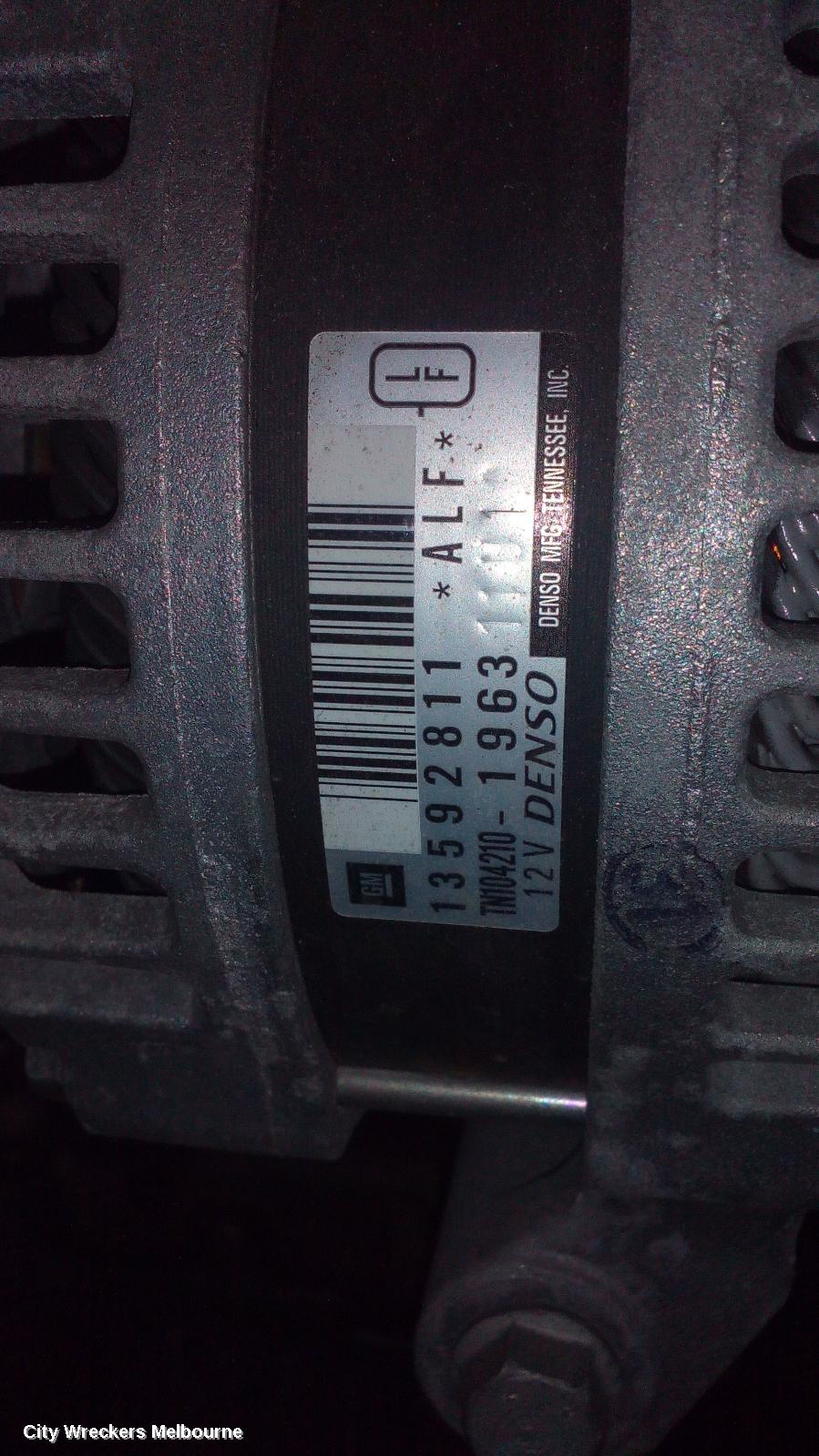 HOLDEN COMMODORE ALTERNATOR, PETROL, 2.0, TURBO, ZB, 10/2017 - 12/2020 - Image 1