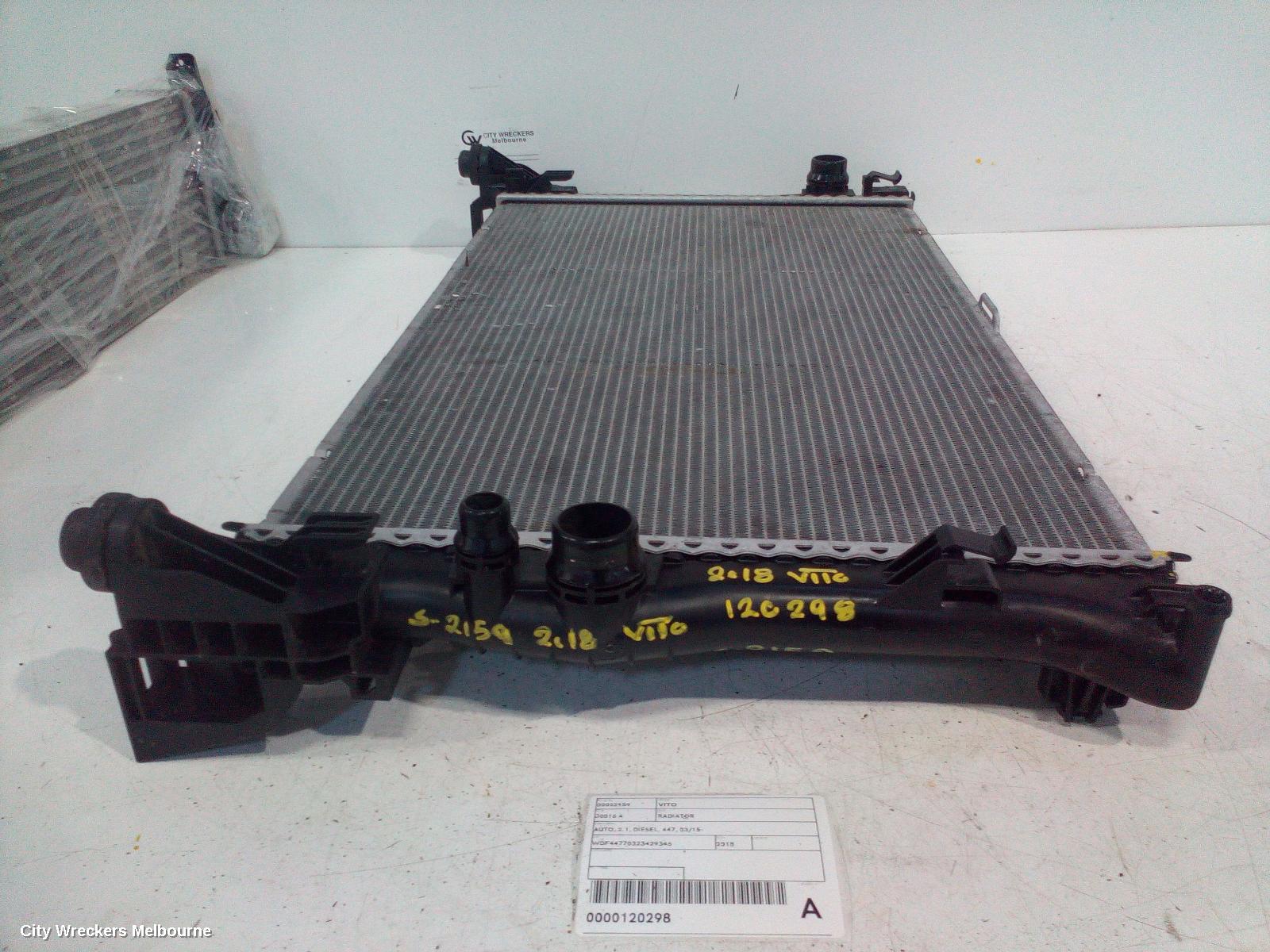 MERCEDES VITO RADIATOR, AUTO, 2.1, DIESEL, 447, 03/2015 ONWARDS - Image 2
