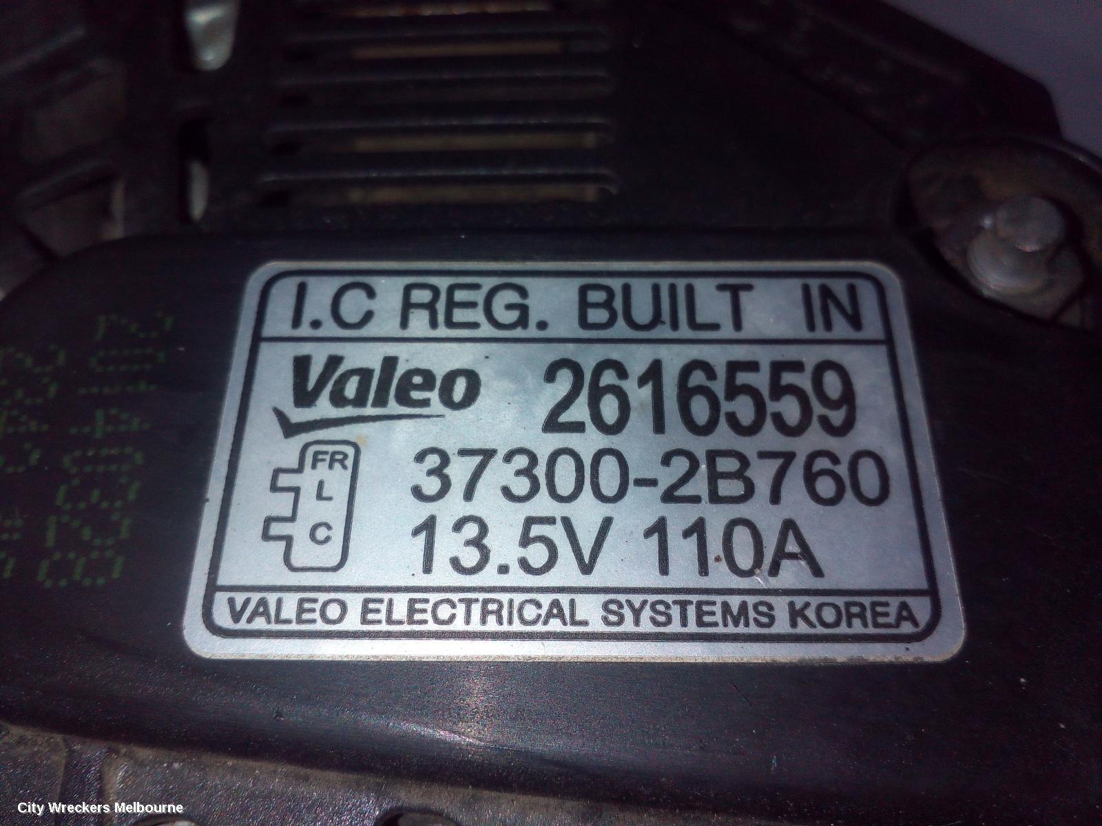 HYUNDAI VELOSTER ALTERNATOR, 1.6, G4FJ, TURBO, 07/2012 - 02/2018 - Image 2