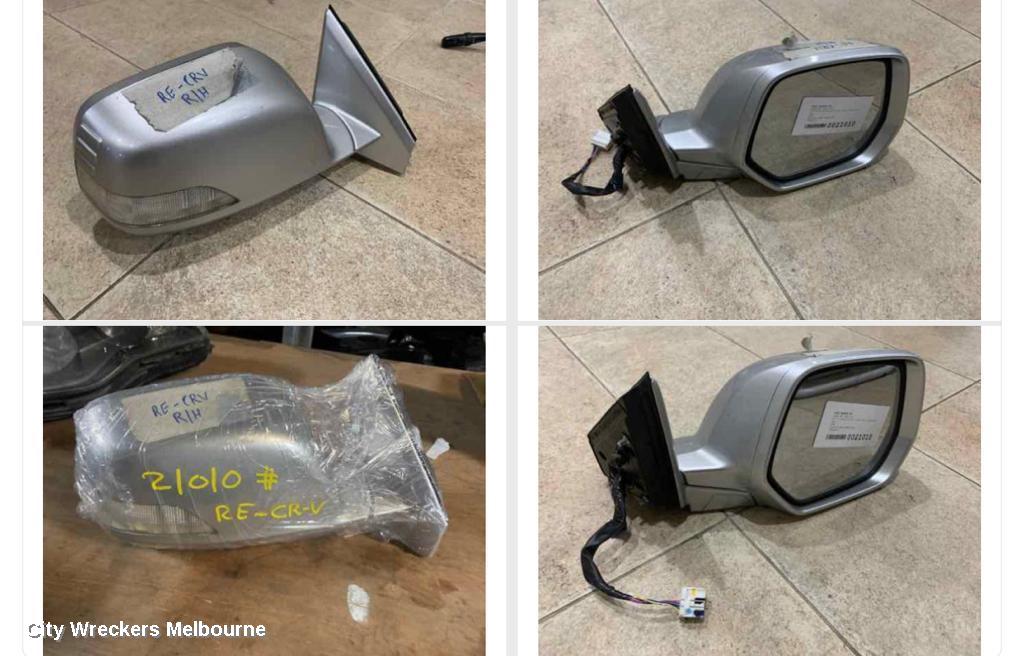 HONDA CRV RIGHT DOOR MIRROR, RE, POWER, 03/2007 - 10/2012 - Image 1